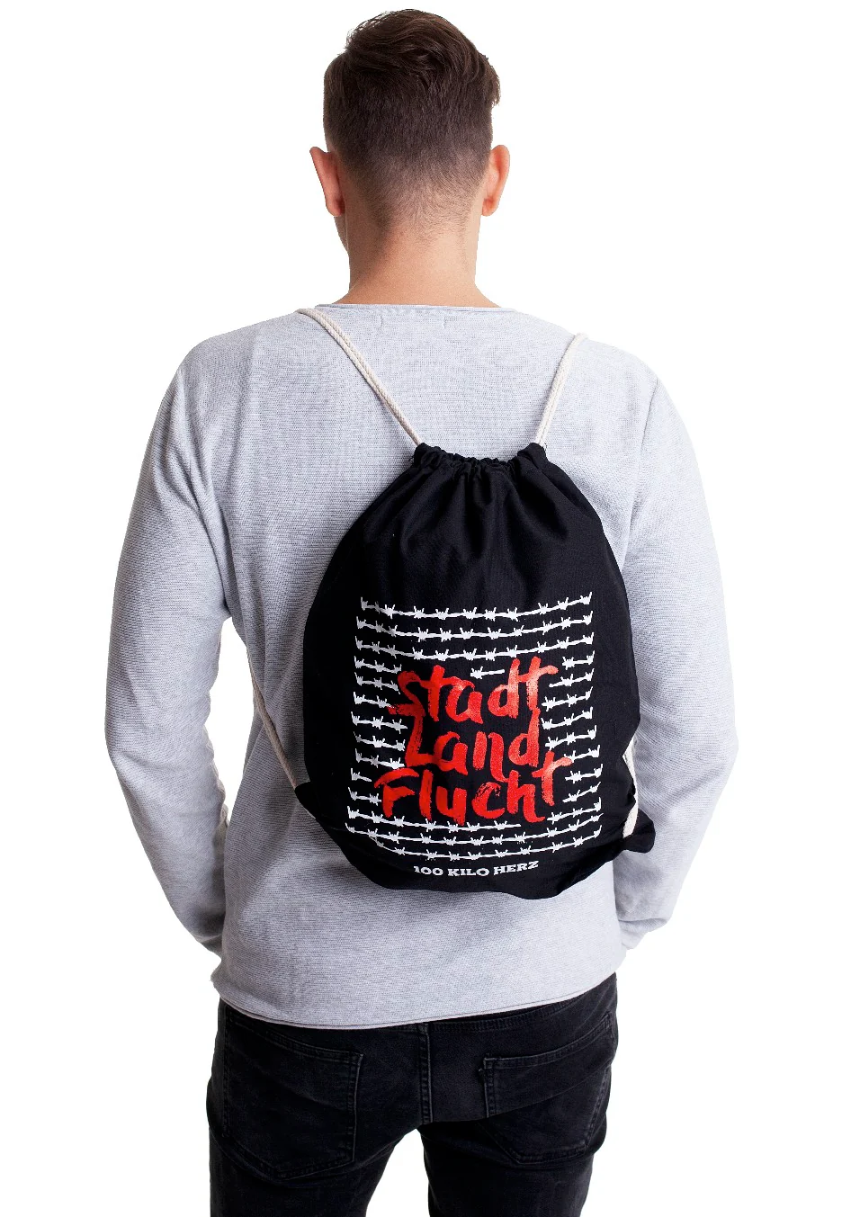 100 Kilo Herz - Stadt Land Flucht Drawstring - Backpack - Image 2