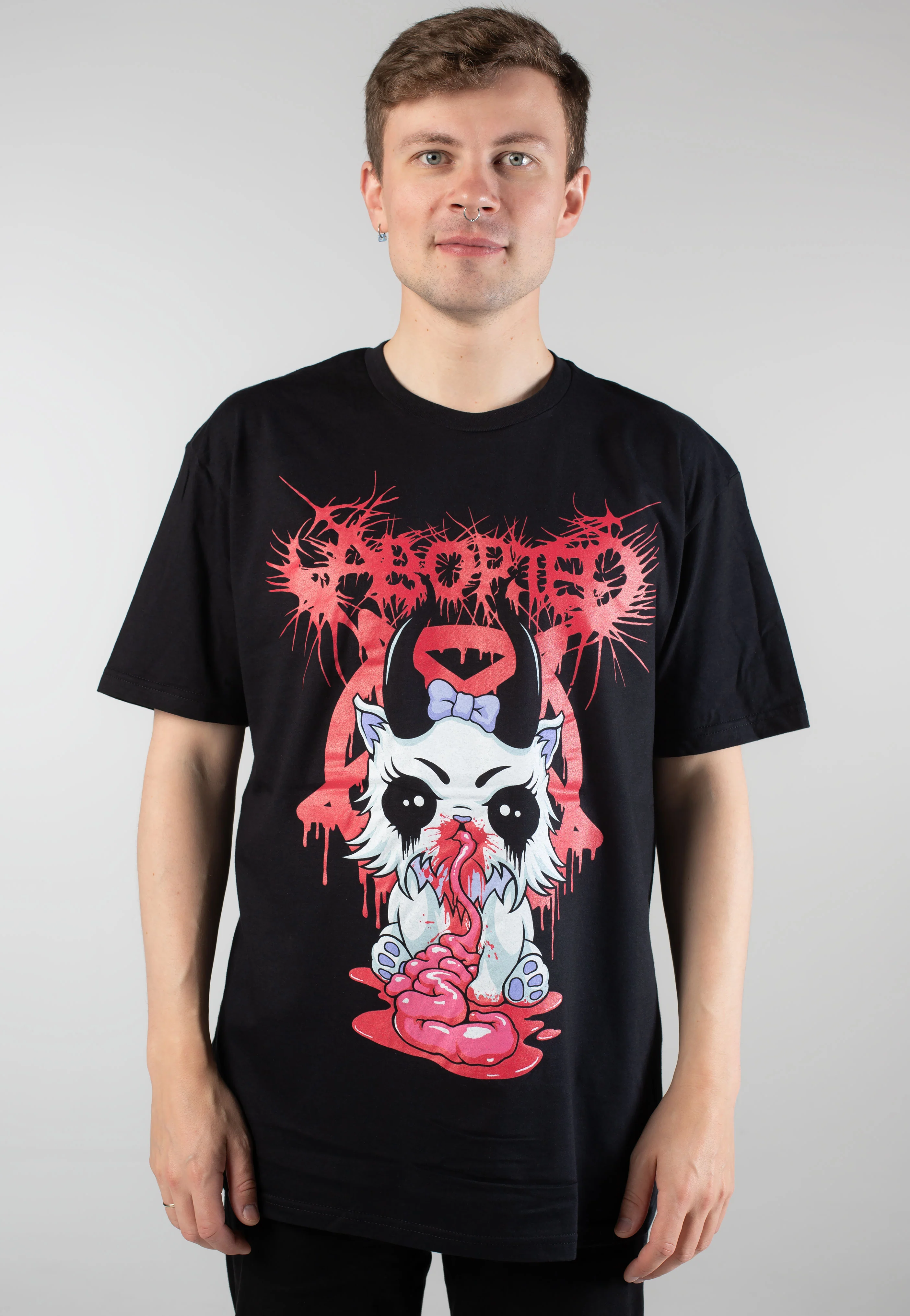Aborted - Grim Kitty - T-Shirt - Image 3
