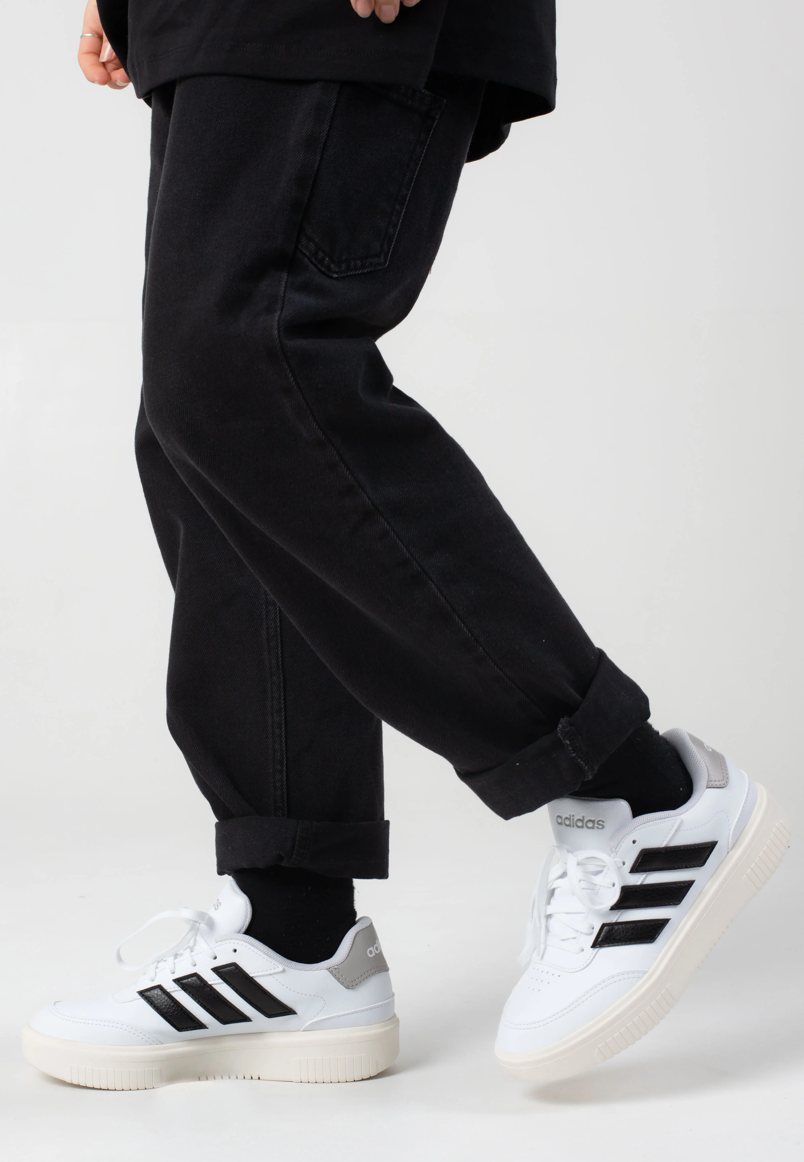 Adidas - Courtblock Bold Ftwwht/Cblack/Gretwo - Girl Shoes - Image 11
