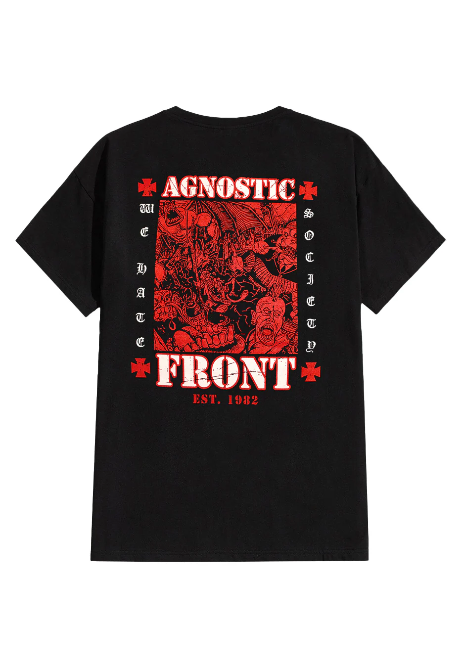 Agnostic Front - We Hate Society - T-Shirt - Image 2