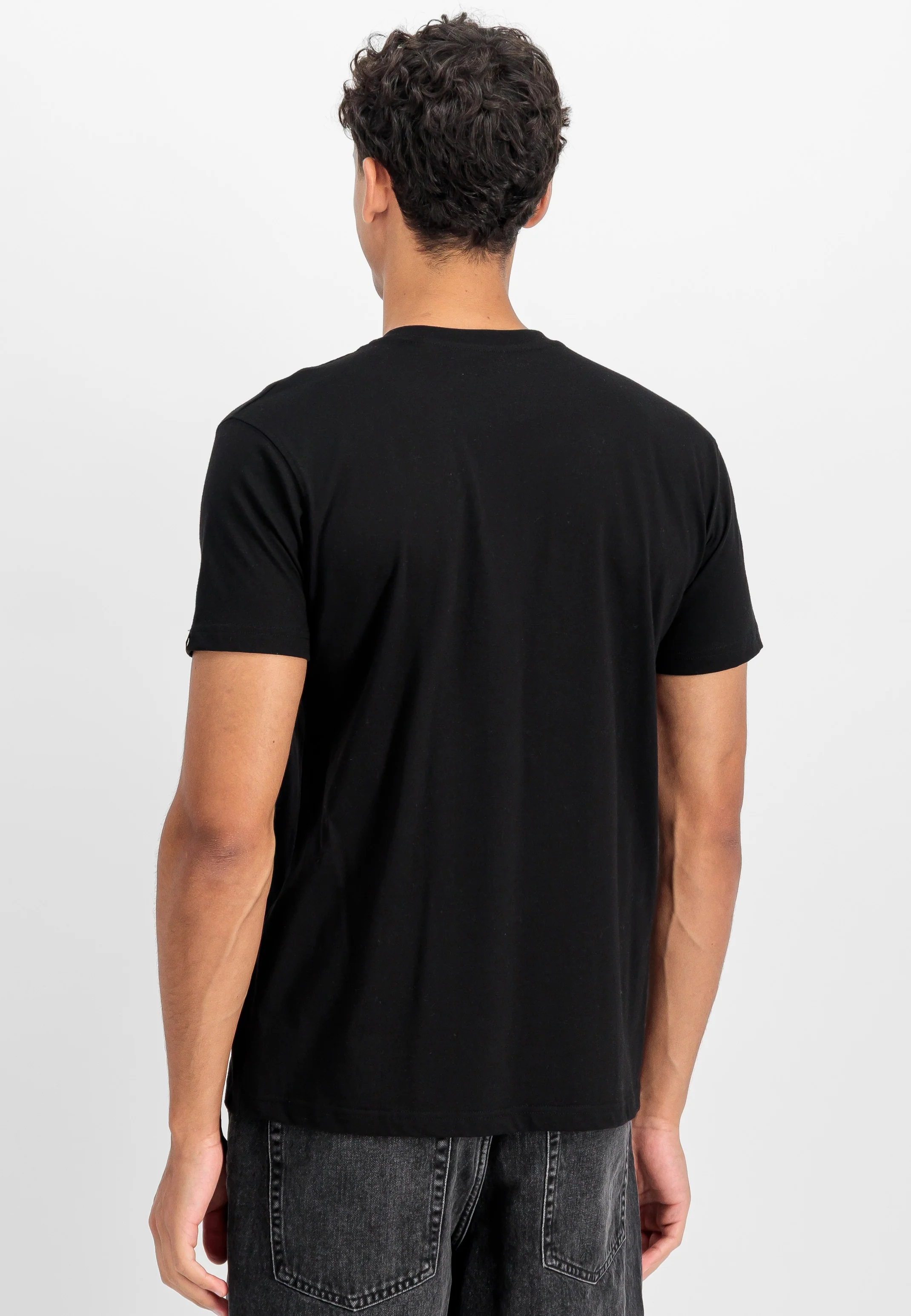 Alpha Industries - Basic Big Logo Effect Print Black - T-Shirt - Image 3