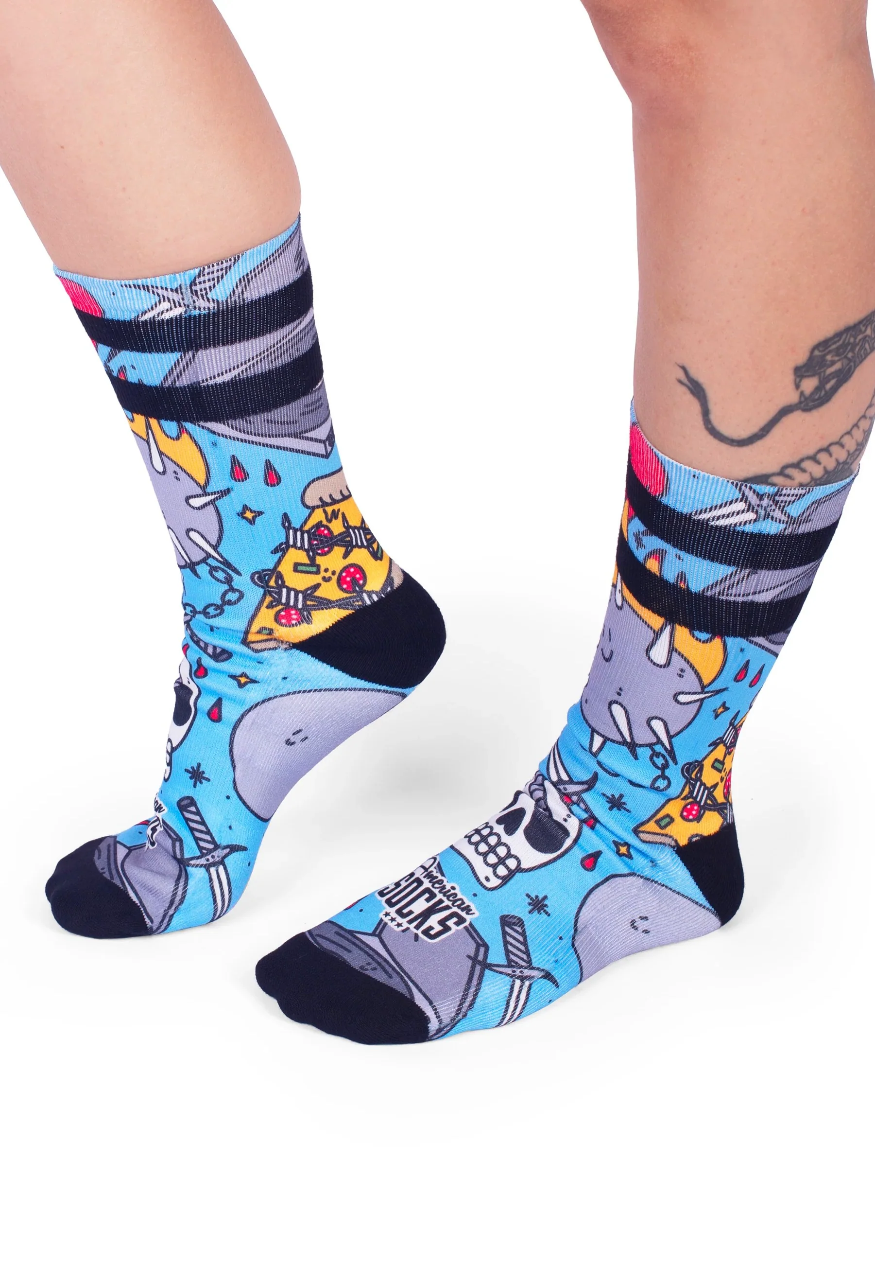 American Socks - Blast Mid High Blue - Socks - Image 5