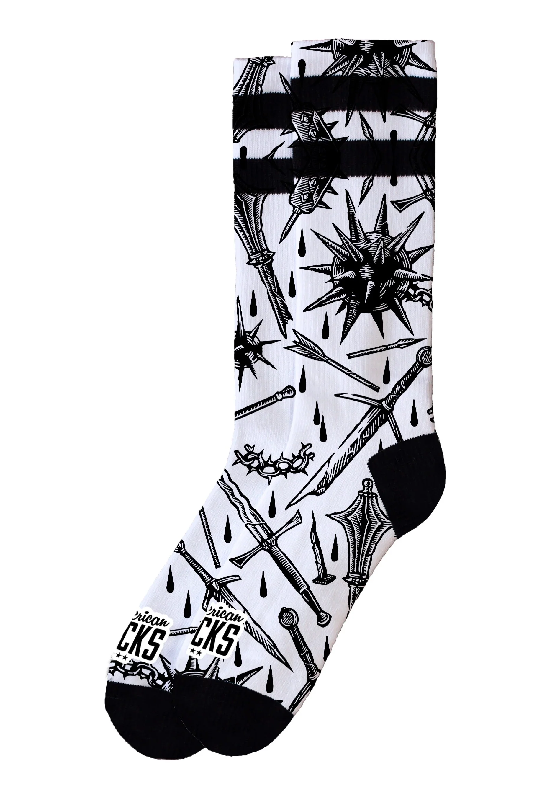 American Socks - Medieval Mid High White - Socks