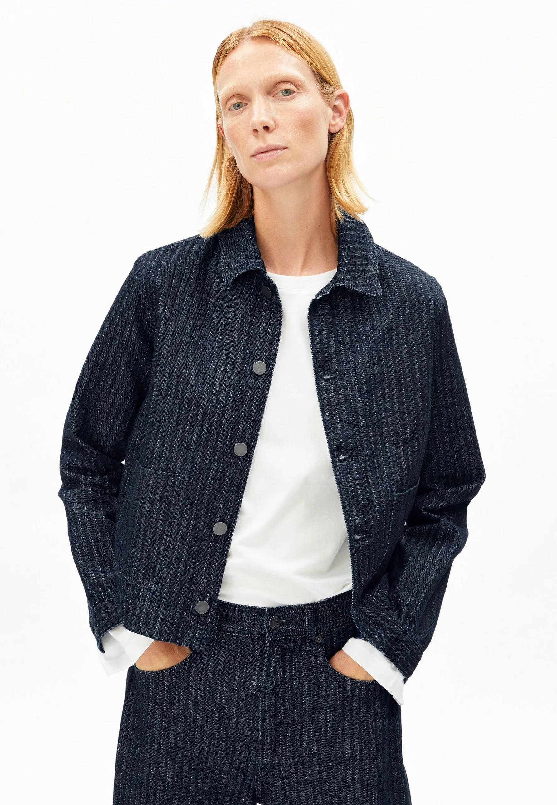 Armedangels - Herringbone Denim Chore Rinse - Jeans Jacket - Image 2