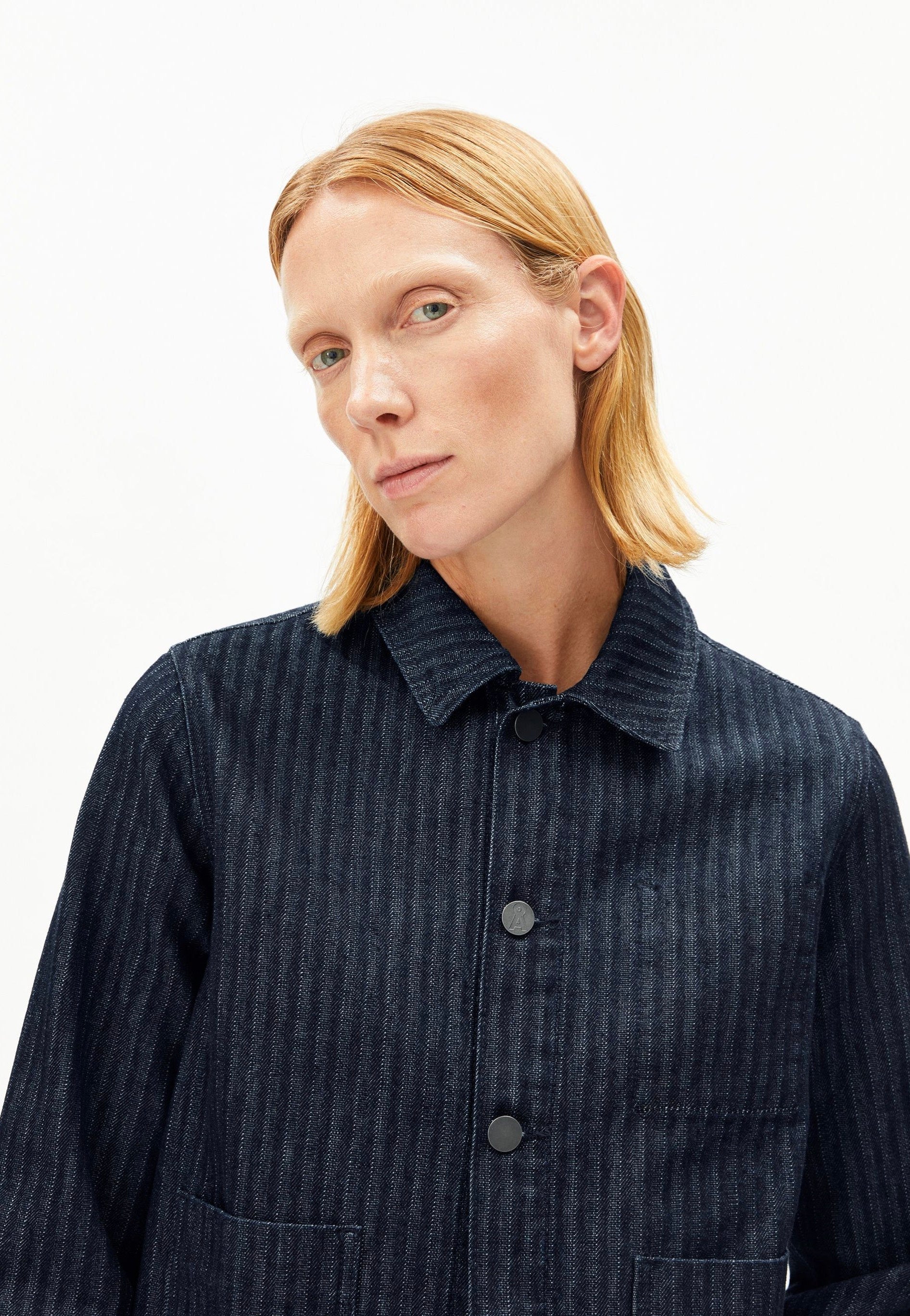 Armedangels - Herringbone Denim Chore Rinse - Jeans Jacket - Image 3