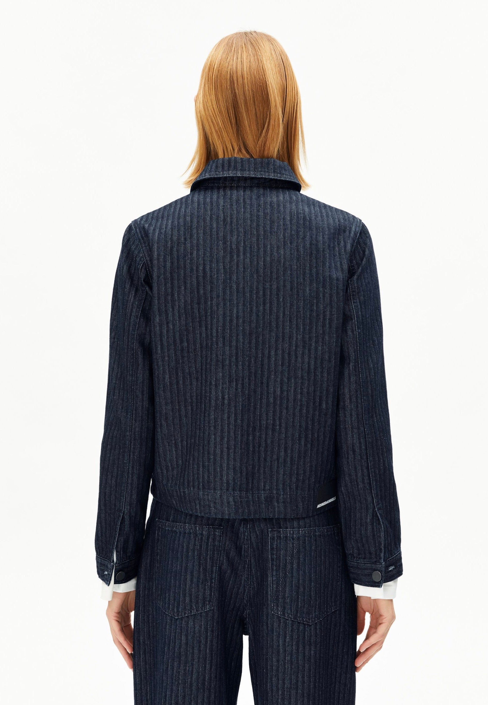 Armedangels - Herringbone Denim Chore Rinse - Jeans Jacket - Image 4