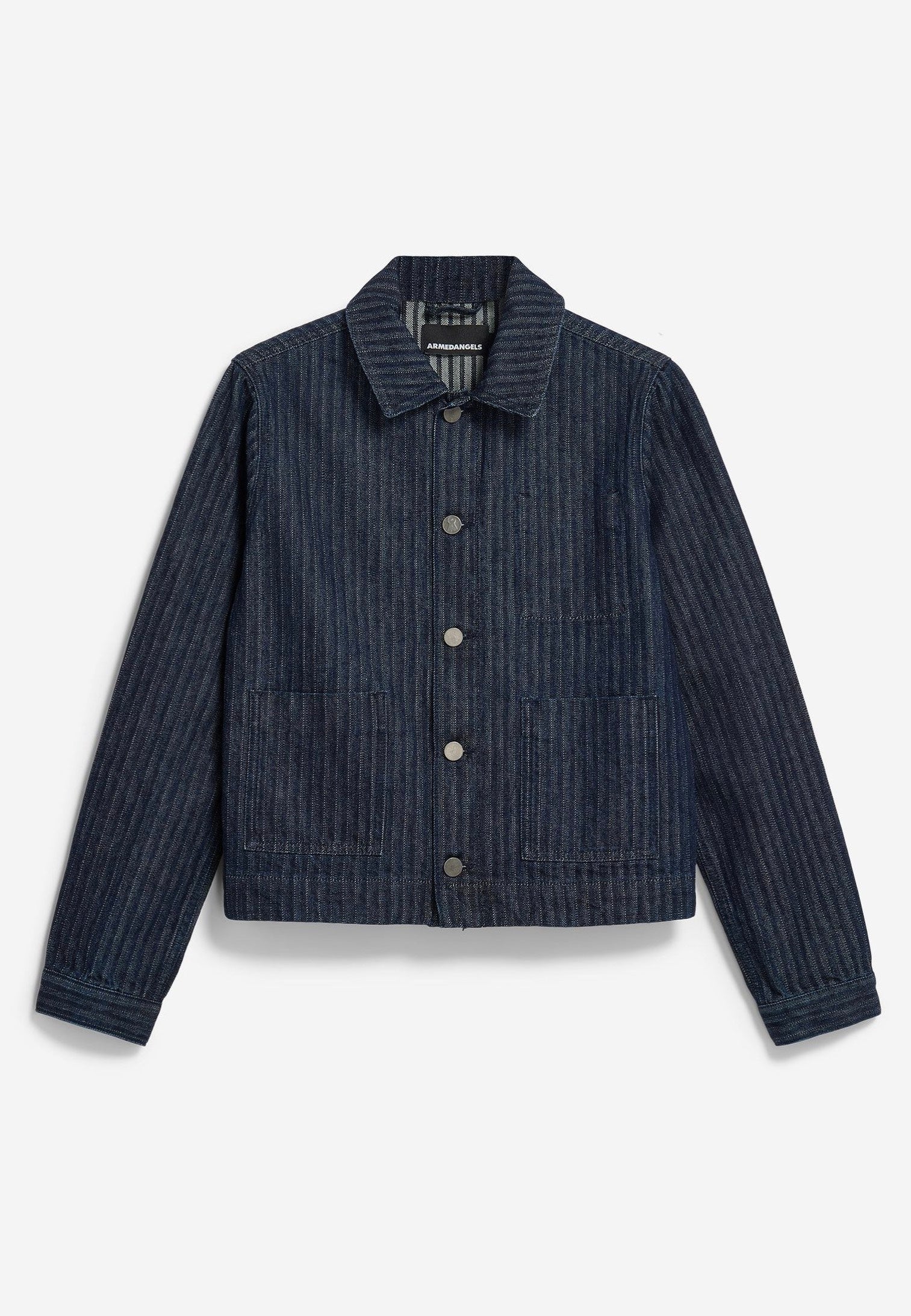 Armedangels - Herringbone Denim Chore Rinse - Jeans Jacket - Image 7