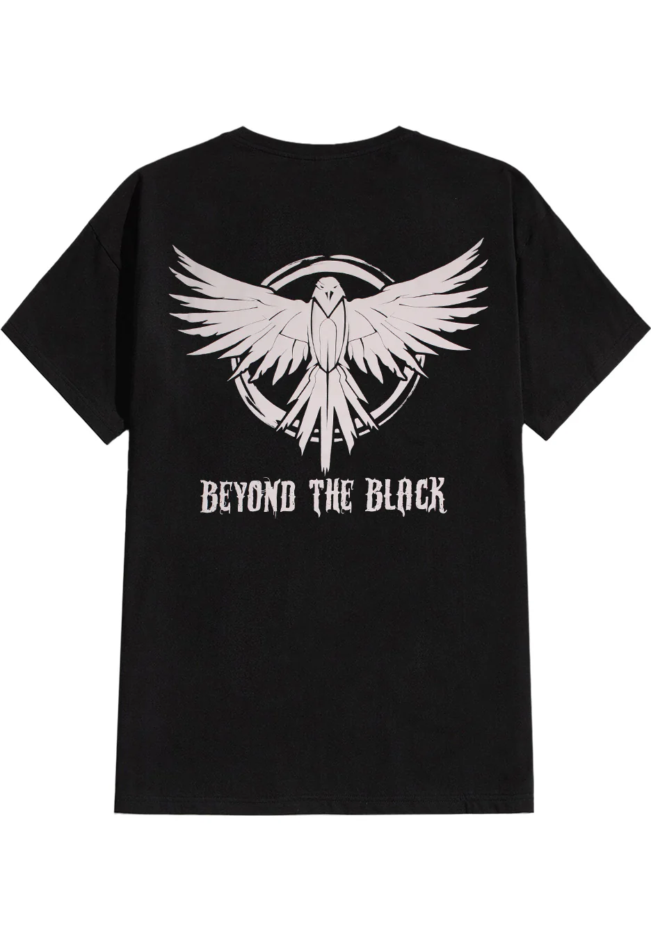 Beyond The Black - White Raven Puffprint - T-Shirt - Image 4