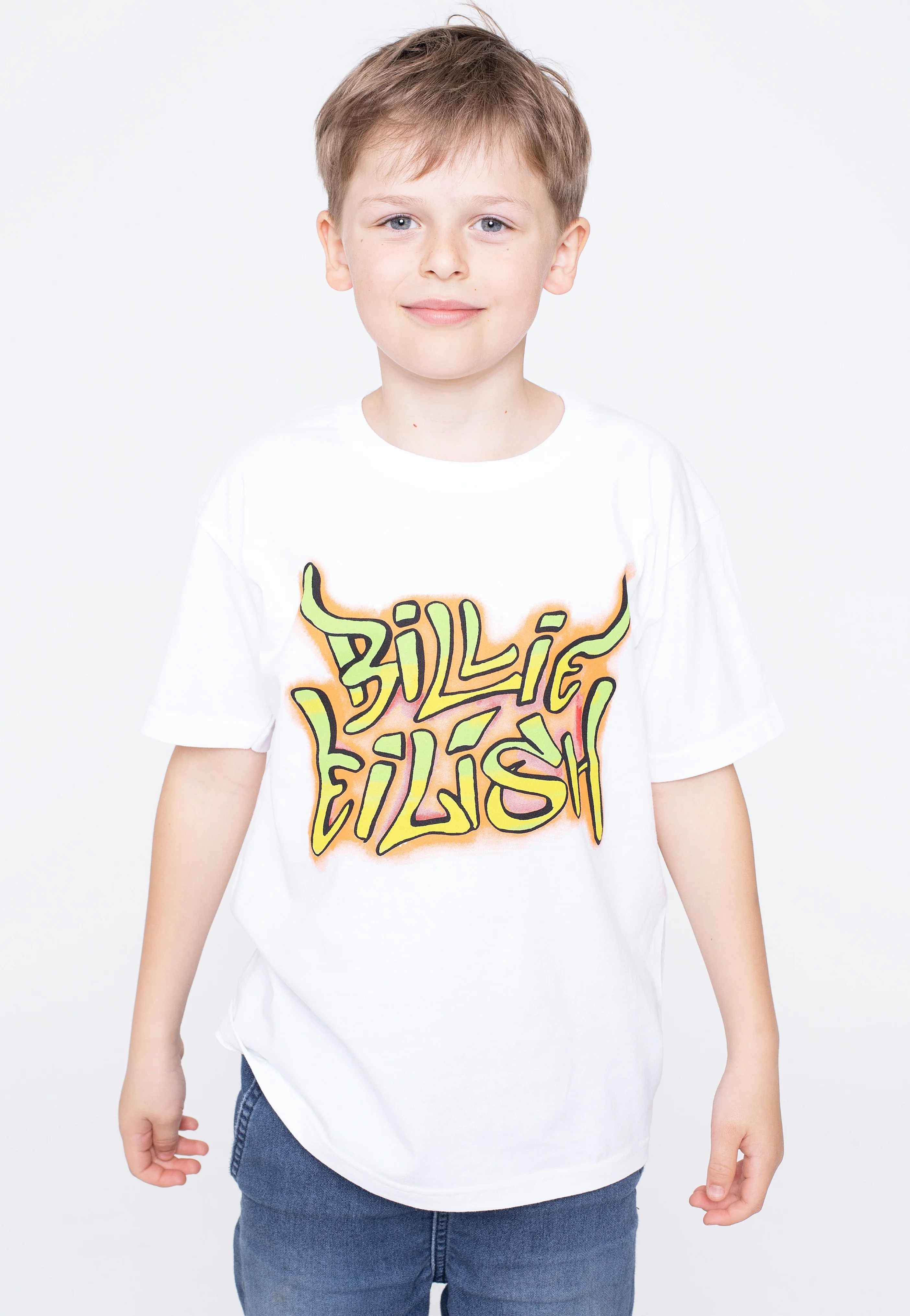 Billie Eilish - Graffiti Kids White - T-Shirt - Image 3