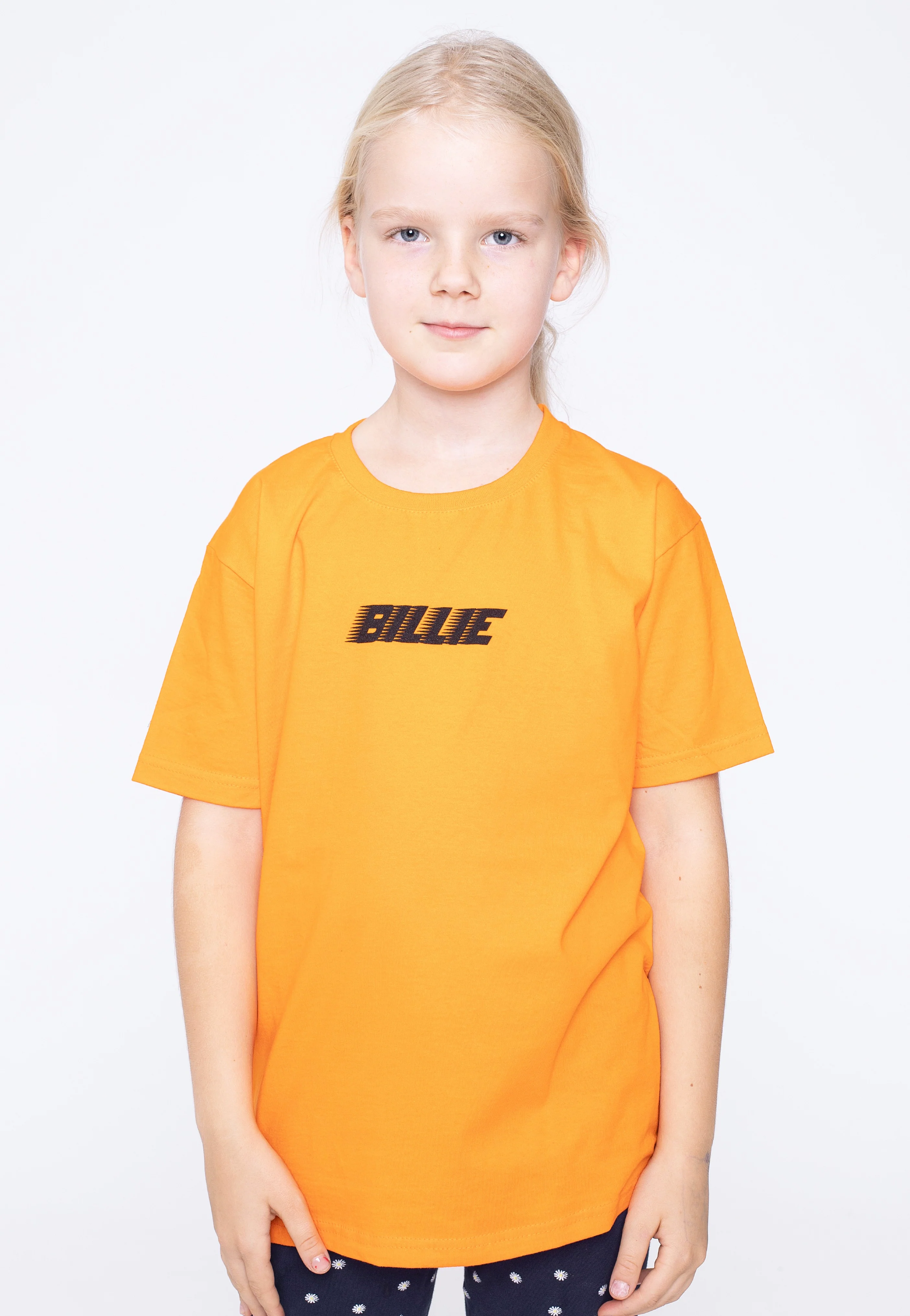 Billie Eilish - Racer Logo & Blohsh Kids Orange - T-Shirt - Image 3