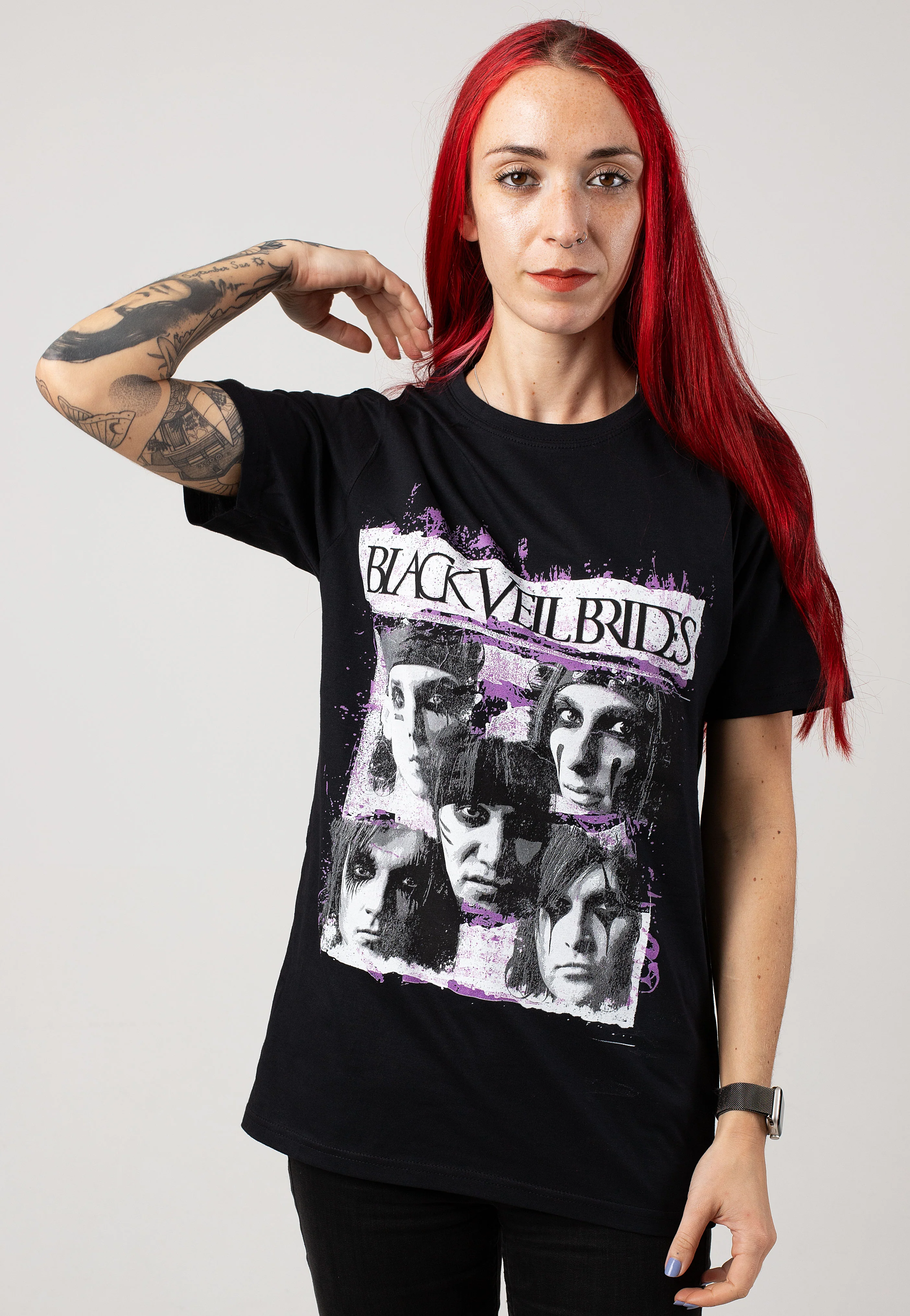 Black Veil Brides - Grunge Faces - T-Shirt - Image 5