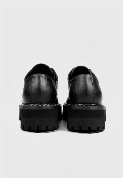 Chunky Derbs Girl Black - Girl Shoes - Image 3