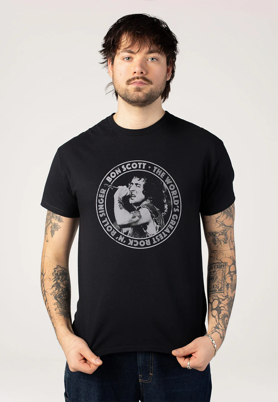 Bon Scott - TWGRRS Circle - T-Shirt - Image 3