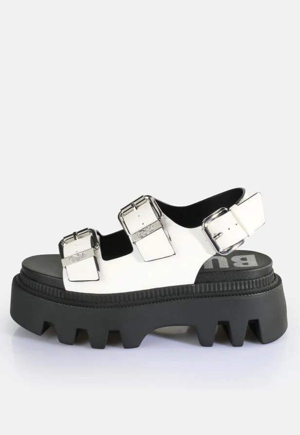 Flora On Vegan Nappa White - Girl Sandals - Image 2