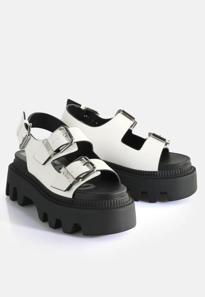 Flora On Vegan Nappa White - Girl Sandals - Image 4