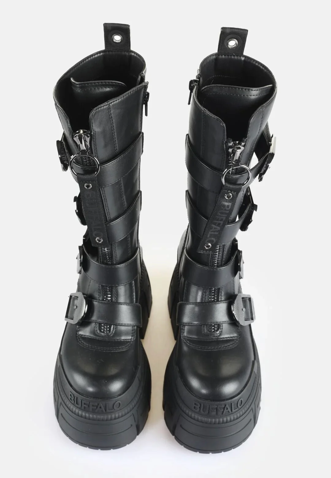 Buffalo - Gospher Biker Hi Zip Vegan Nappa Black - Girl Shoes - Image 5