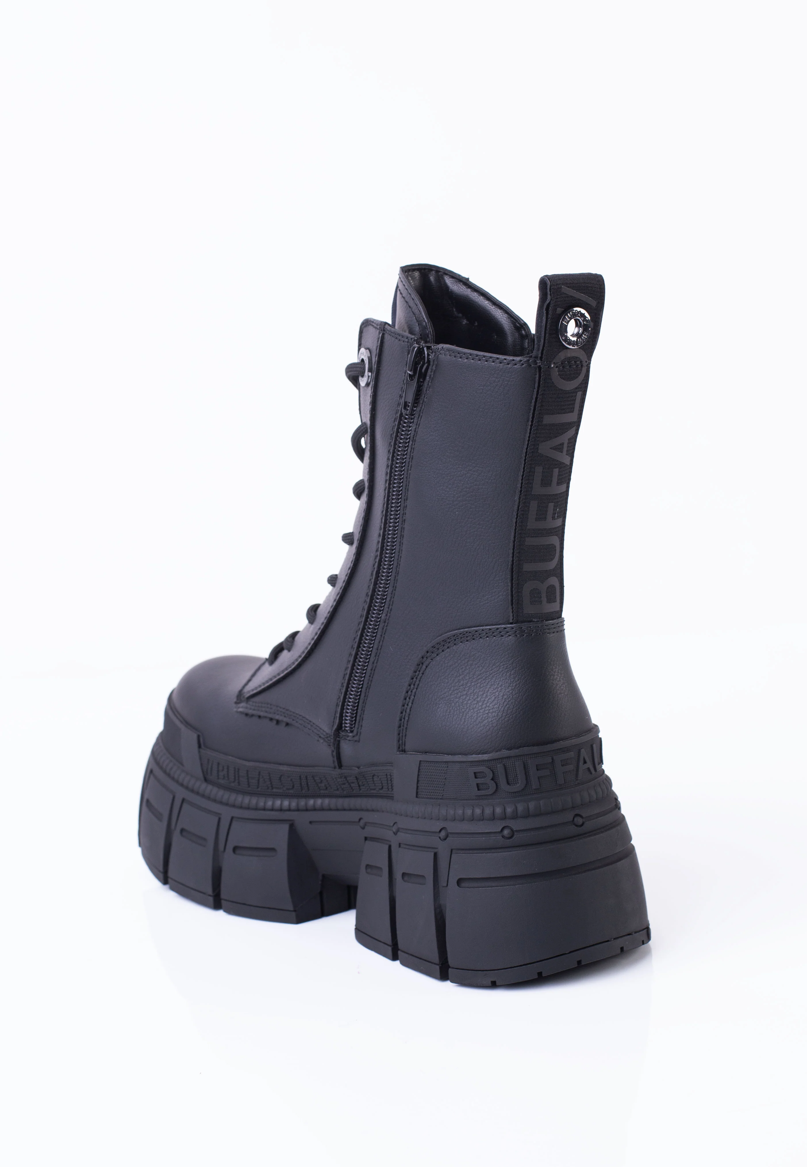 Buffalo - Gospher Lace Up Vegan Nappa Black - Girl Shoes - Image 4