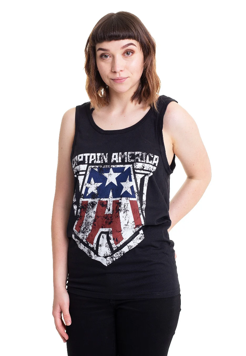 Captain America - Distressed - Tank - Image 3