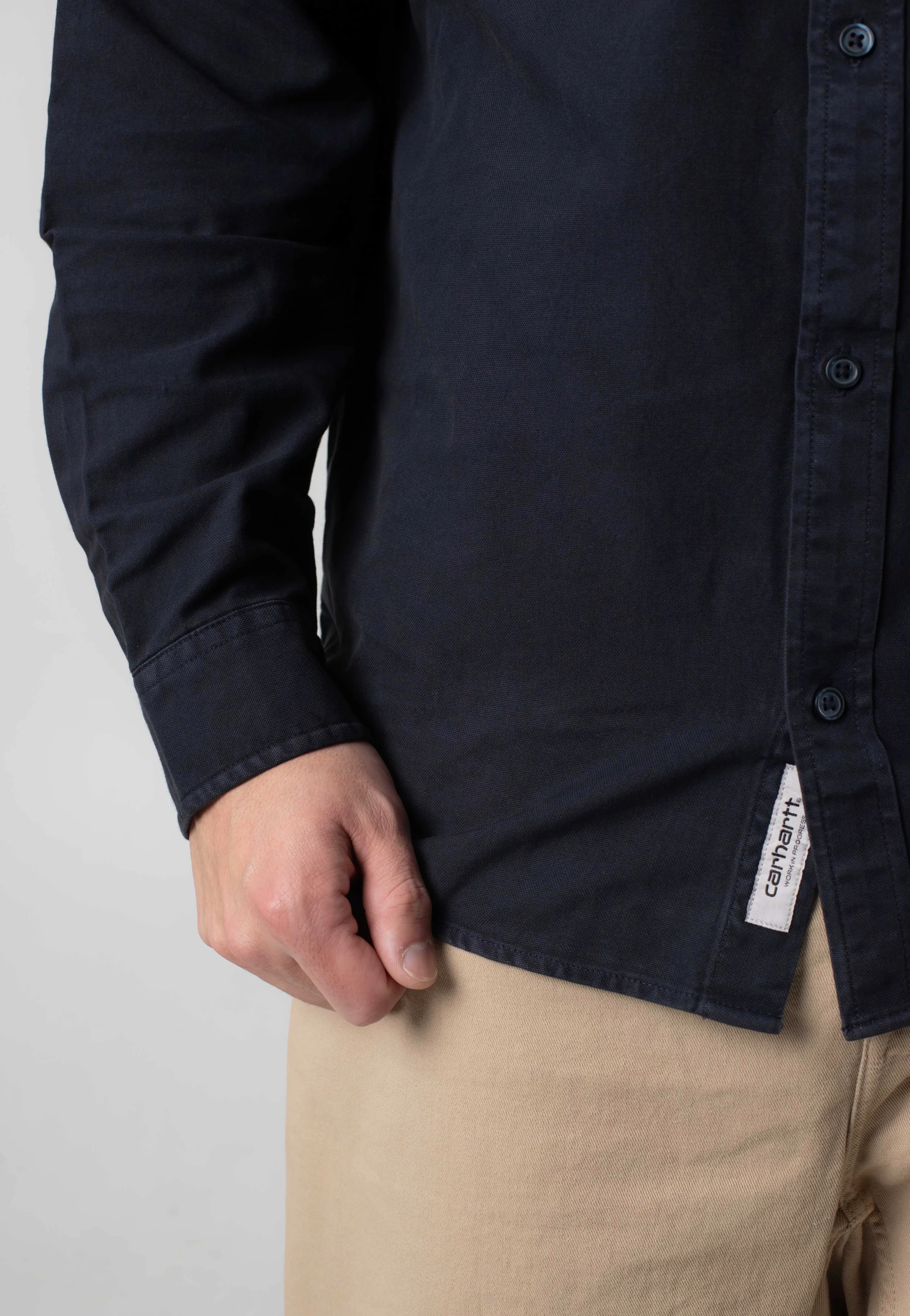 Carhartt WIP - Bolton Garment Dyed Dark Navy - Shirt - Image 4