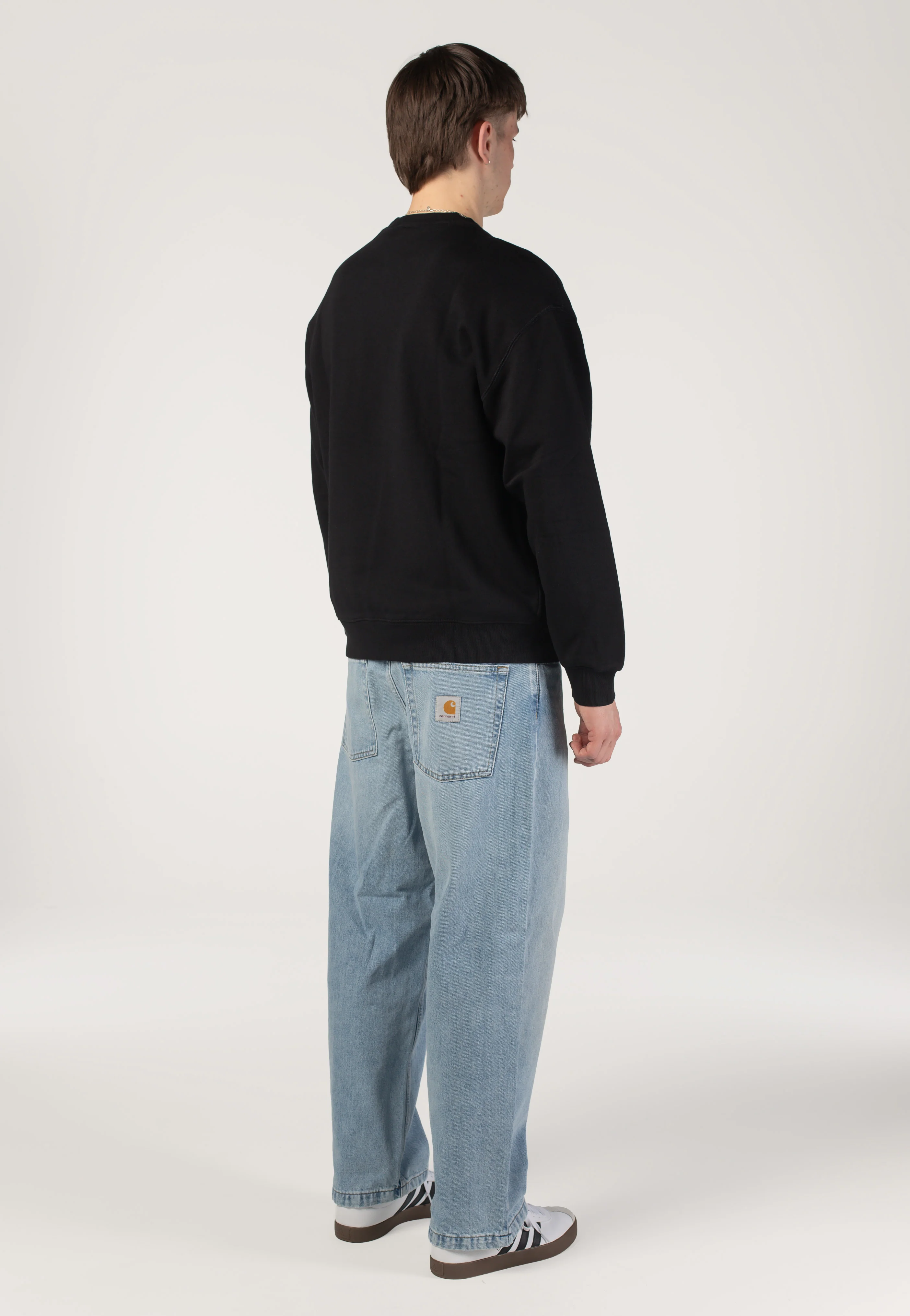 Carhartt WIP - Brandon Heavy Worn Bleached Blue - Pants - Image 12