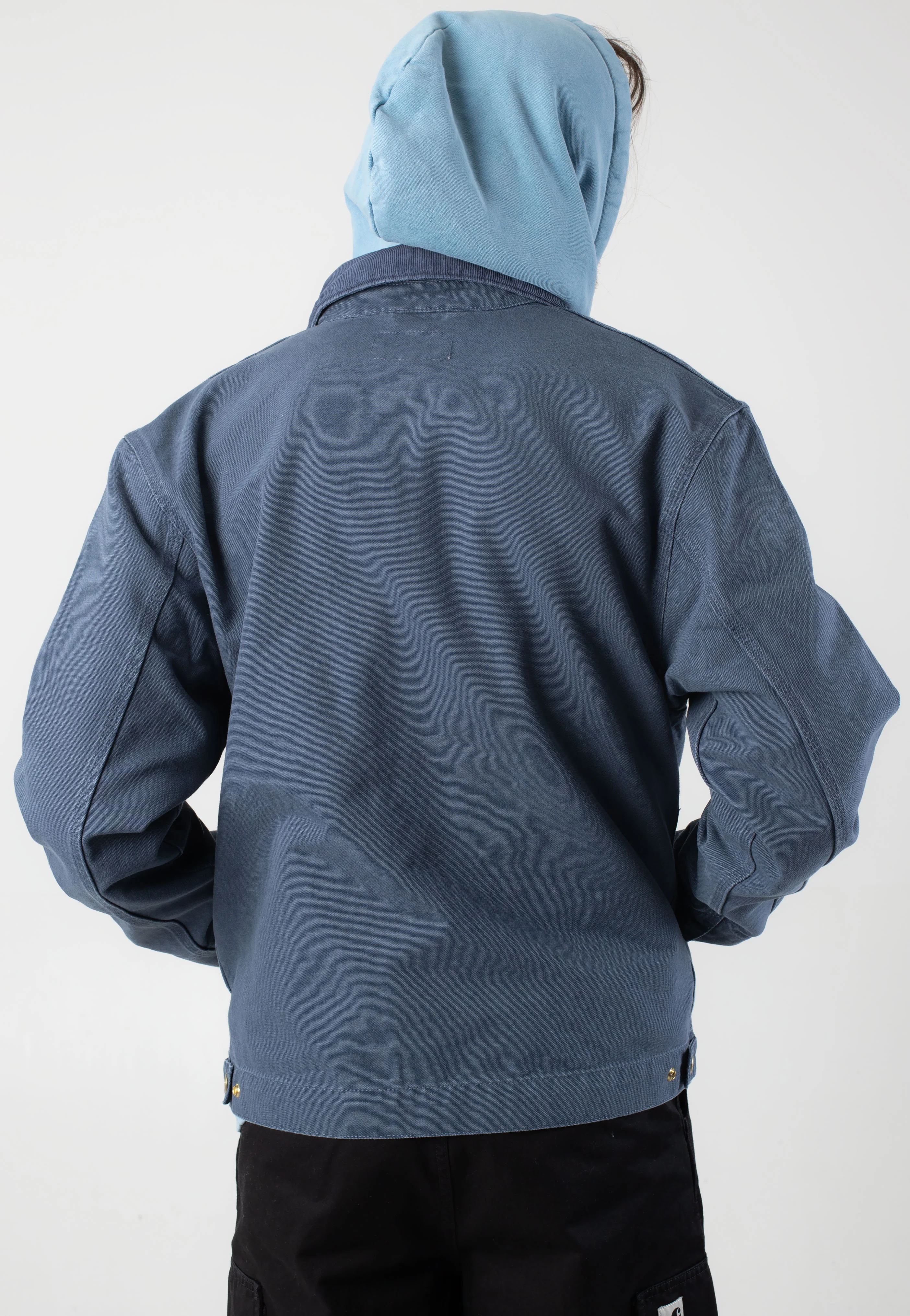 Carhartt WIP - Detroit Stone Canvas Dusky Blue/Dusky Blue - Jacket - Image 3
