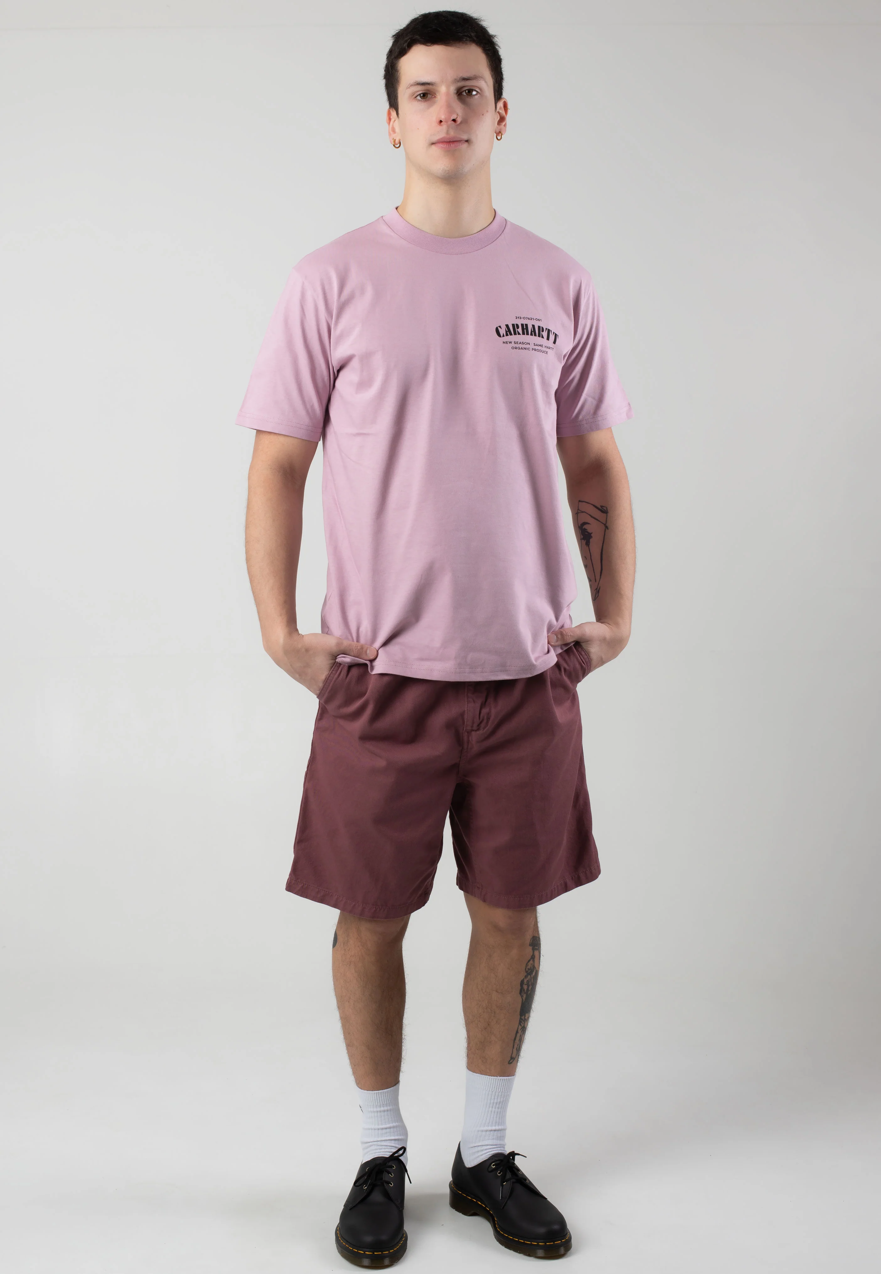 Carhartt WIP - Flint Garment Dyed Dusky Pink - Shorts - Image 2