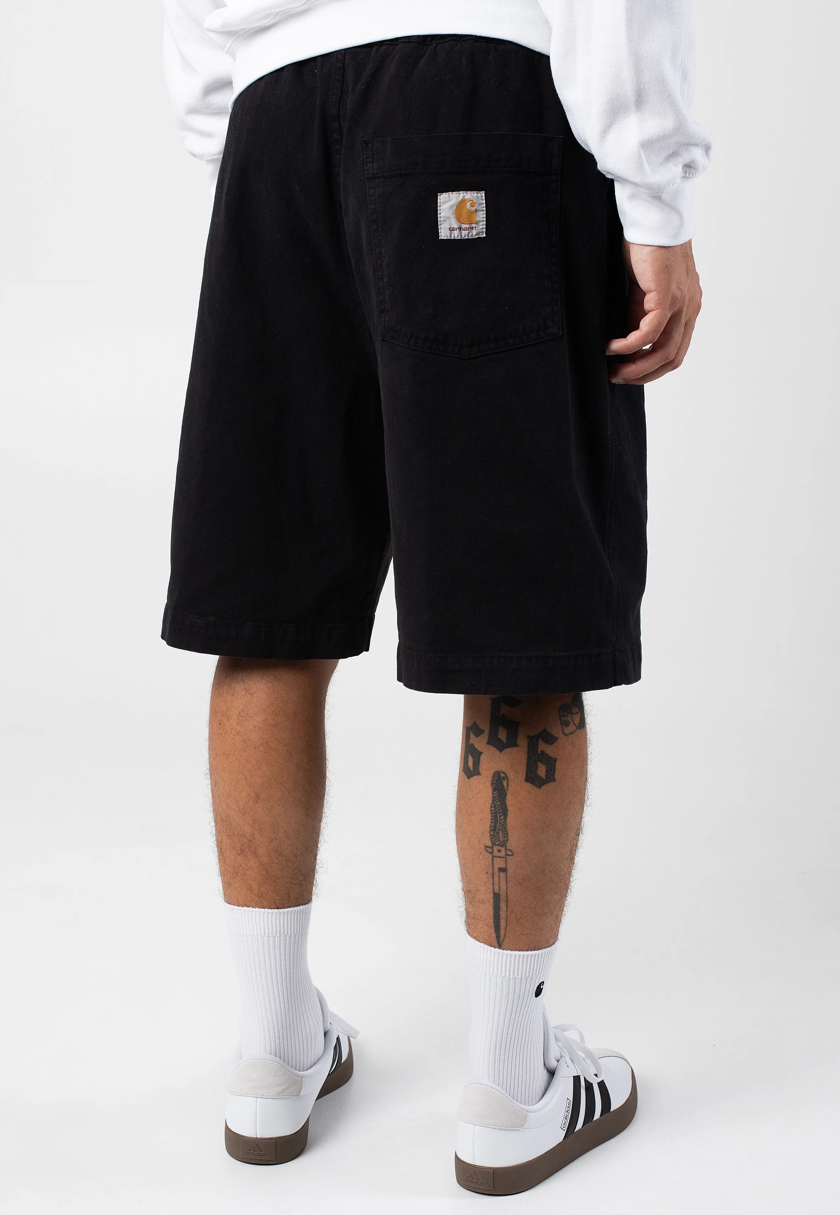 Carhartt WIP - Floyd Garment Dyed Black - Shorts - Image 6