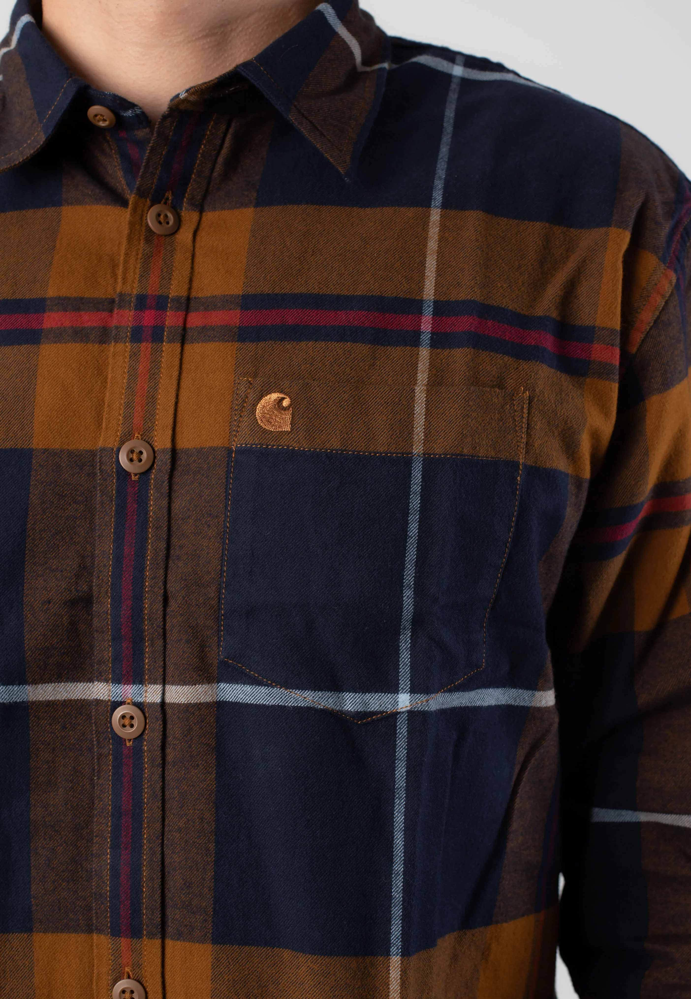 Carhartt WIP - Garnett Check/Deep H Brown/Deep H Brown - Shirt - Image 4