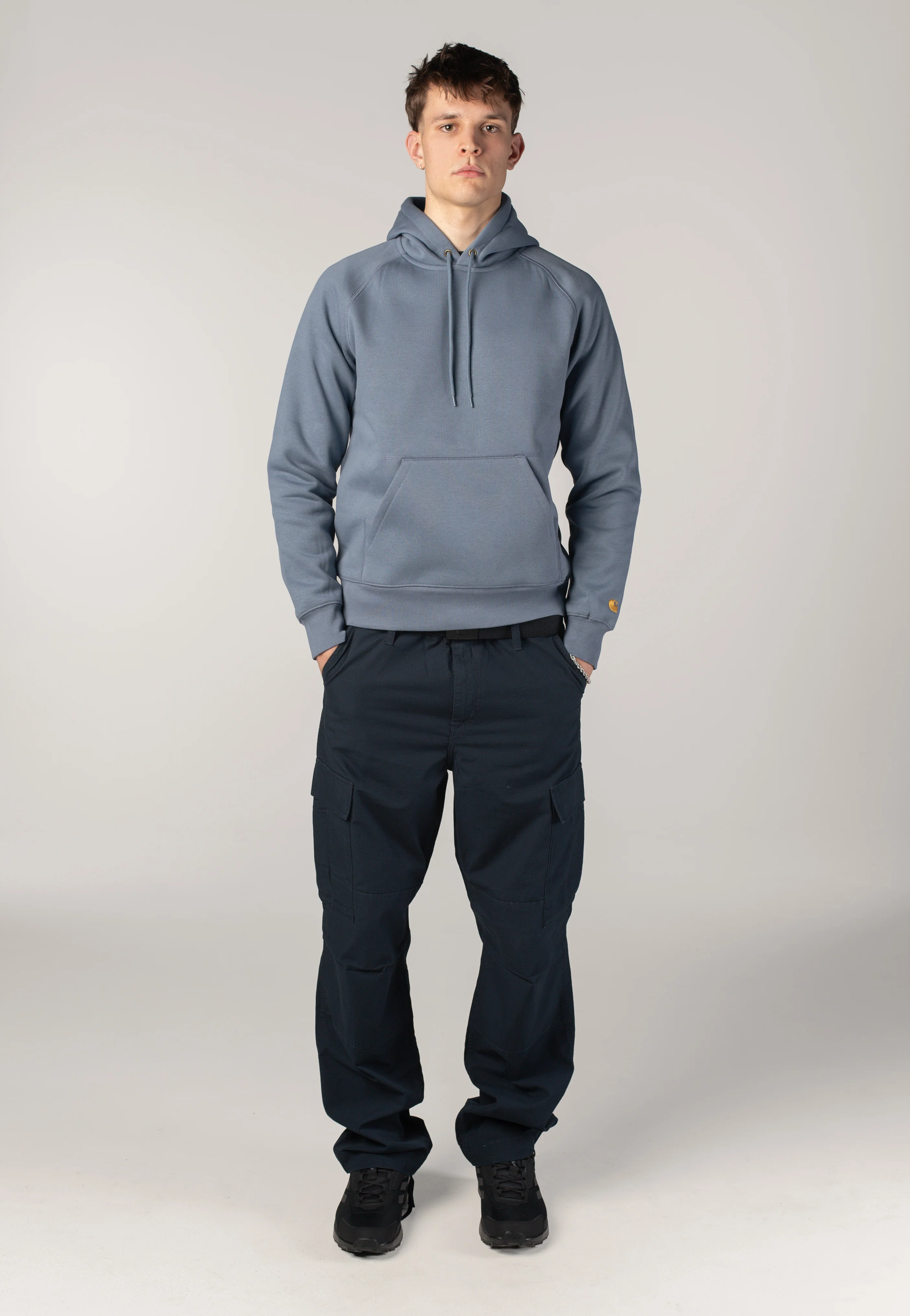 Carhartt WIP - Hooded Chase Angelite/Gold - Hoodie - Image 2