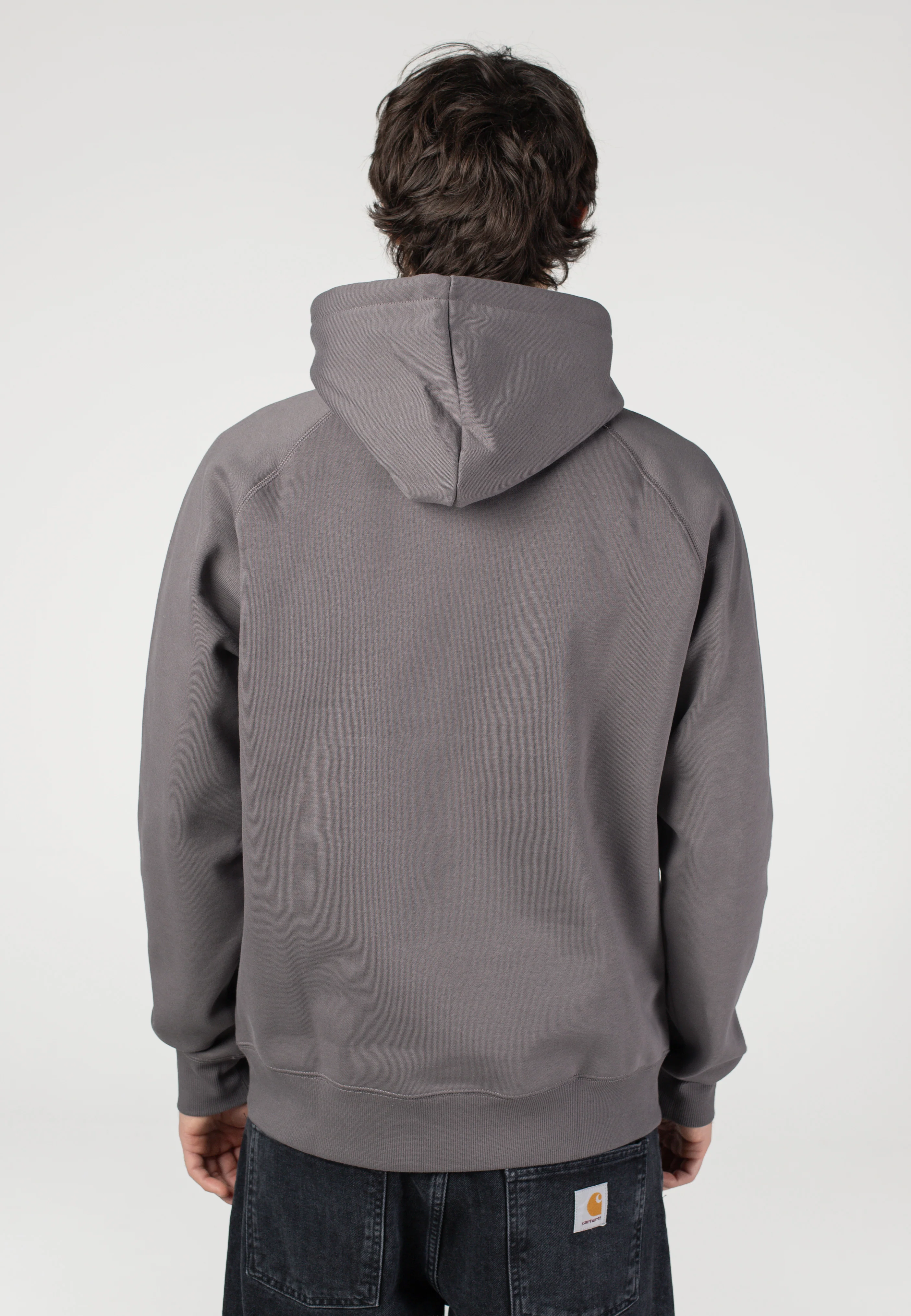 Carhartt WIP - Hooded Chase Porphyry/Gold - Hoodie - Image 9