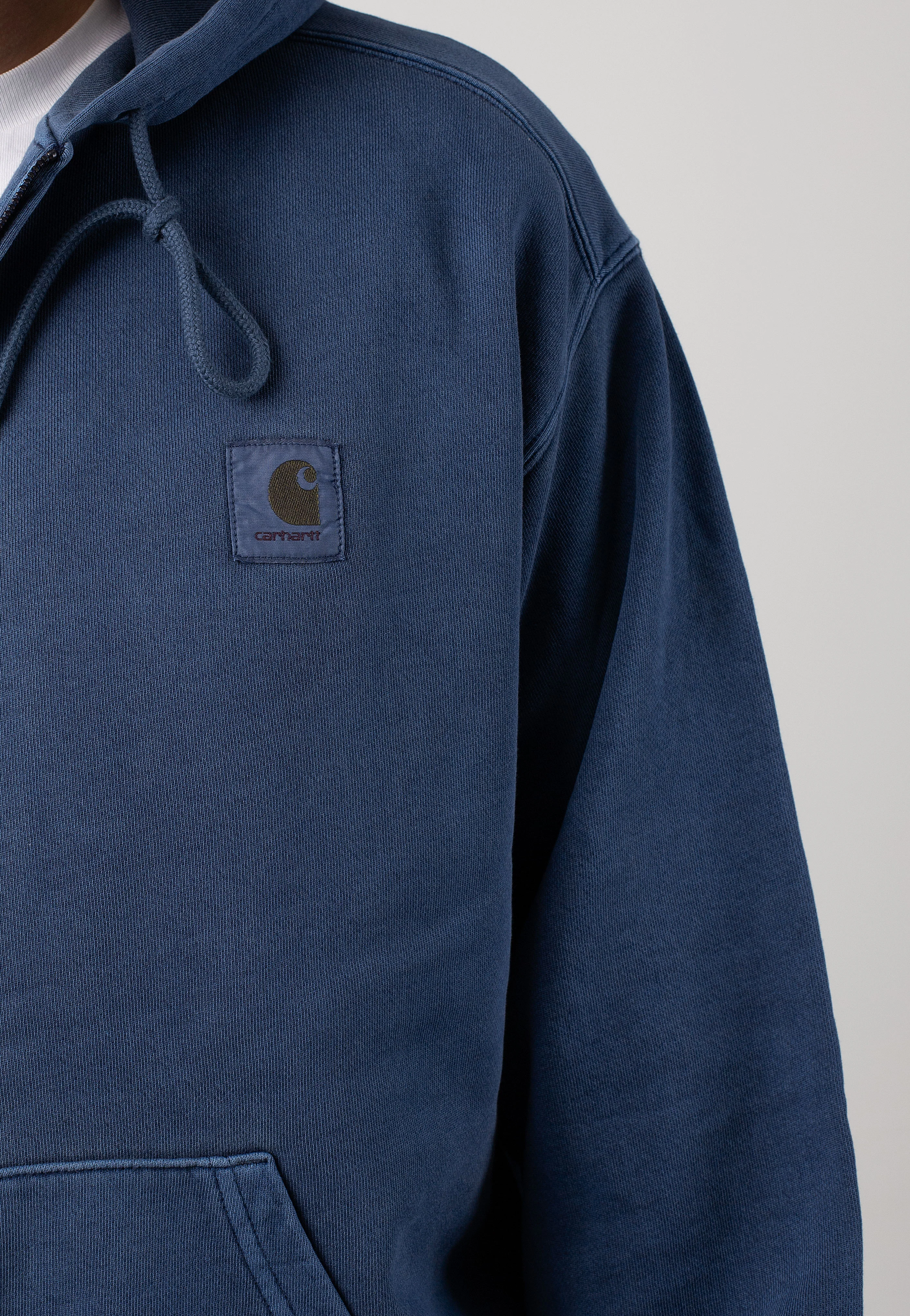 Carhartt WIP - Hooded Nelson Garment Dyed Elder - Zipper - Image 3