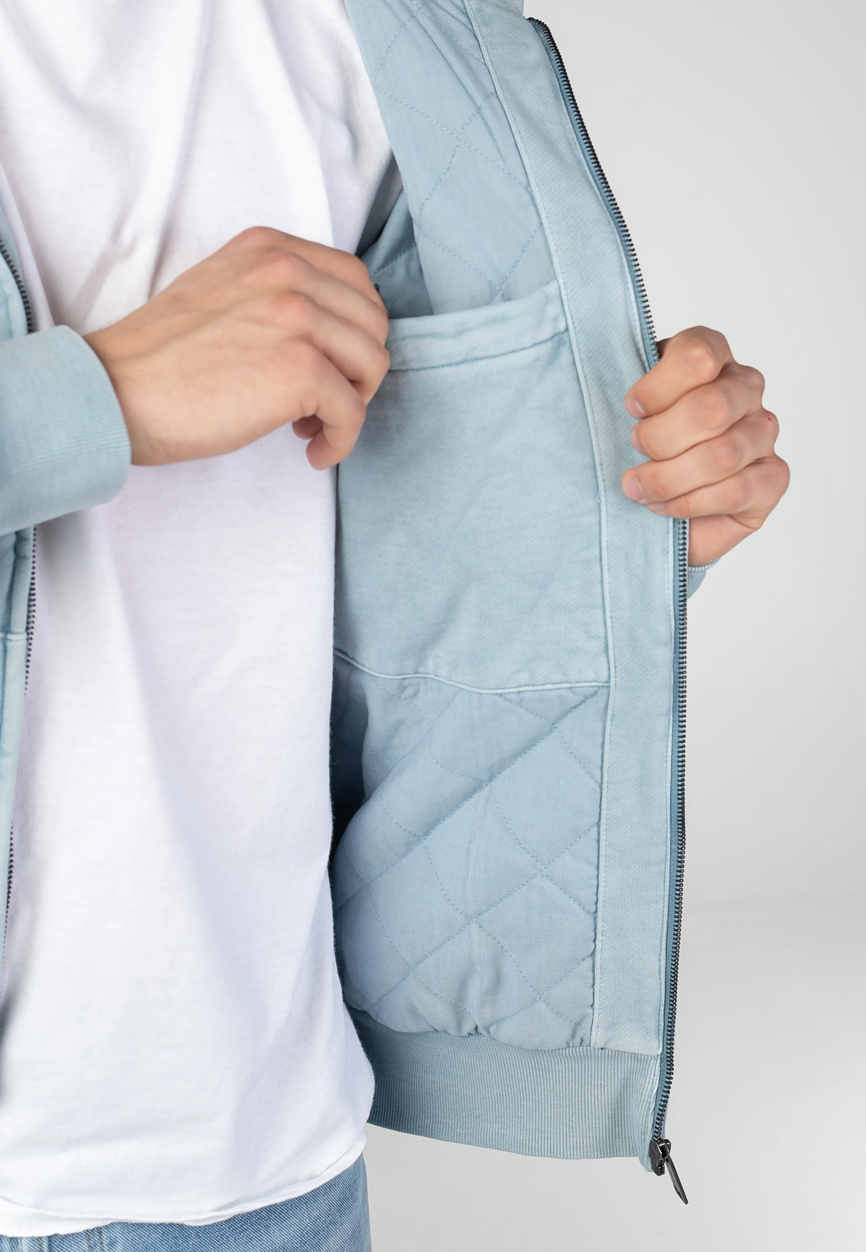Carhartt WIP - Hooded Vista Garment Dyed Dusty Ice - Jacket - Image 6