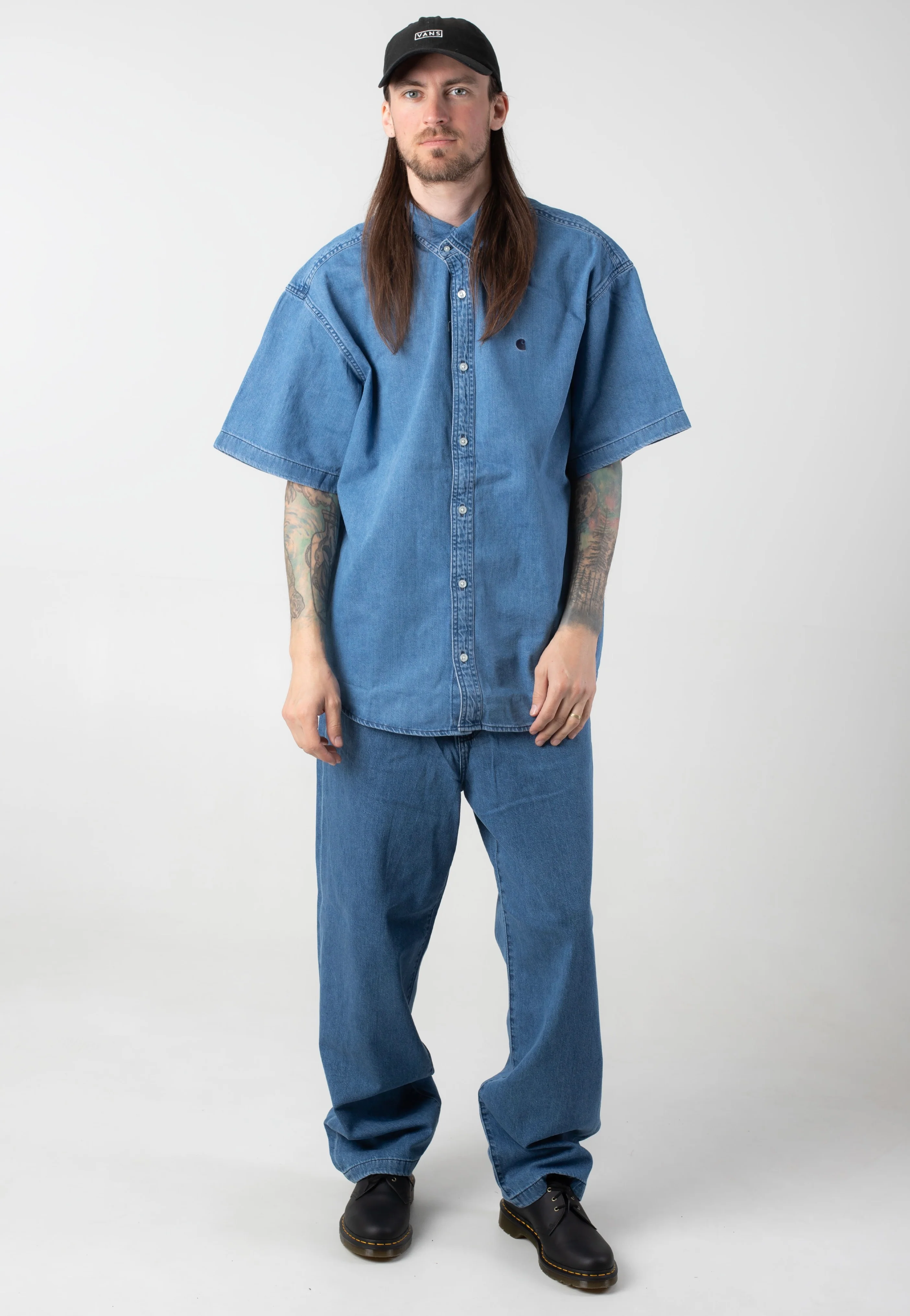 Carhartt WIP - Lucas Stone Washed Blue - Pants - Image 2