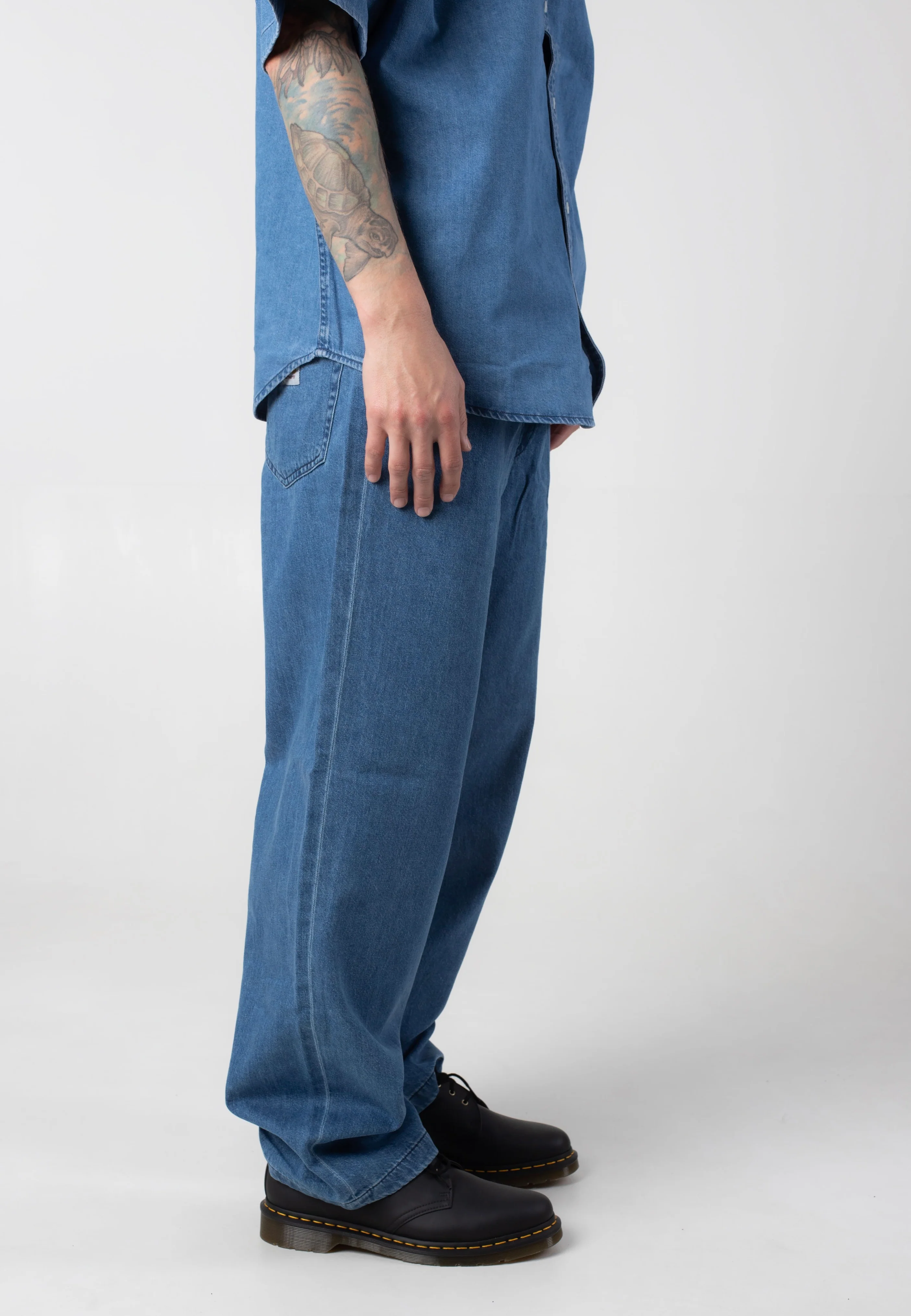 Carhartt WIP - Lucas Stone Washed Blue - Pants - Image 5