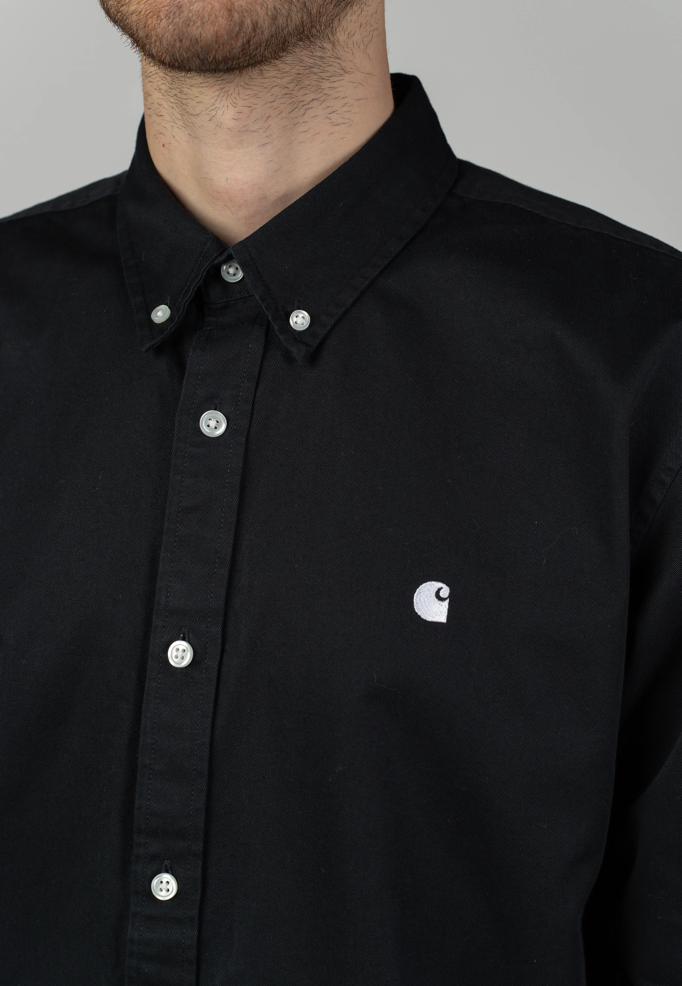 Carhartt WIP - Madison Black/White - Shirt - Image 8