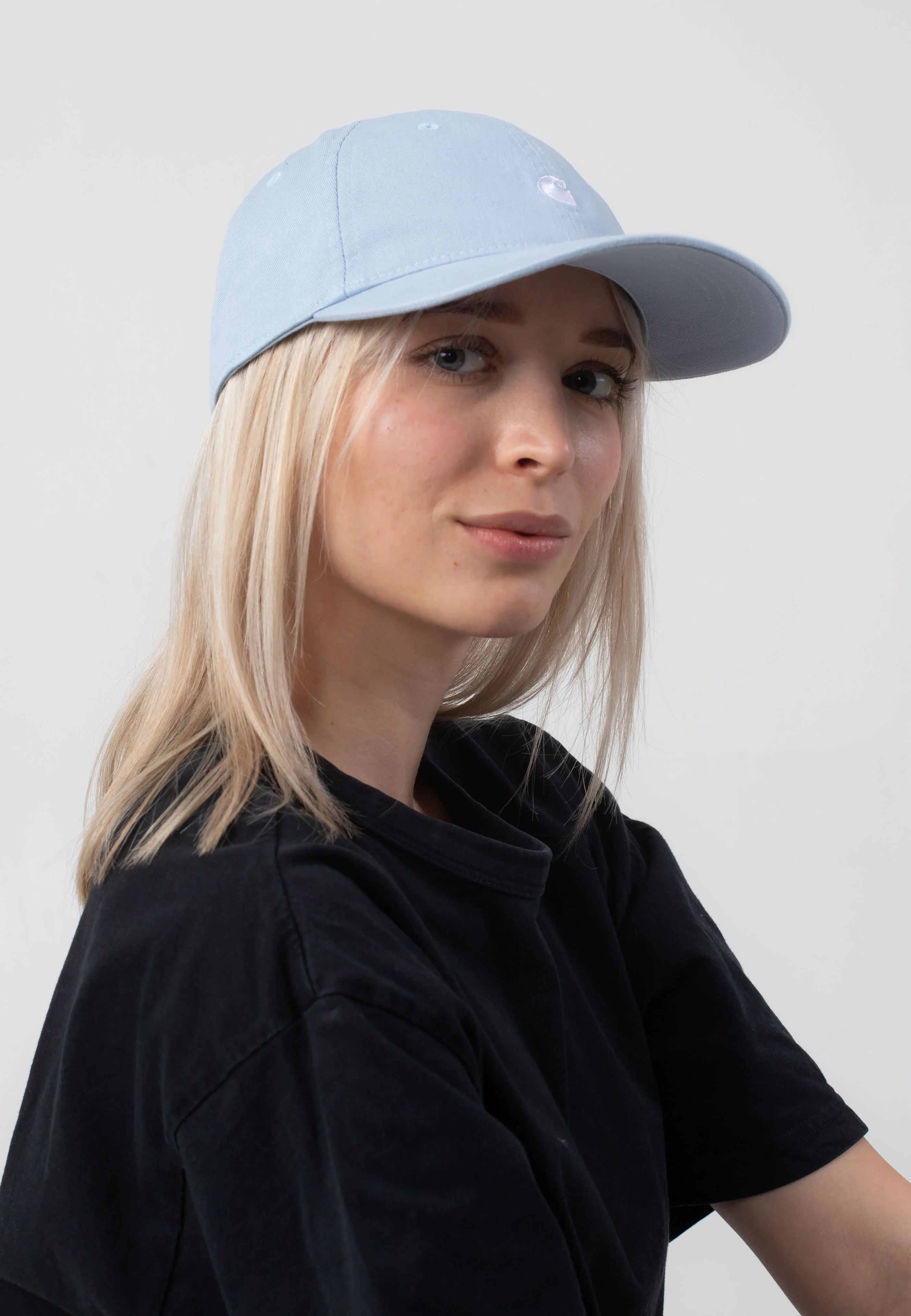 Carhartt WIP - Madison Logo Blue Fog/White - Cap - Image 3