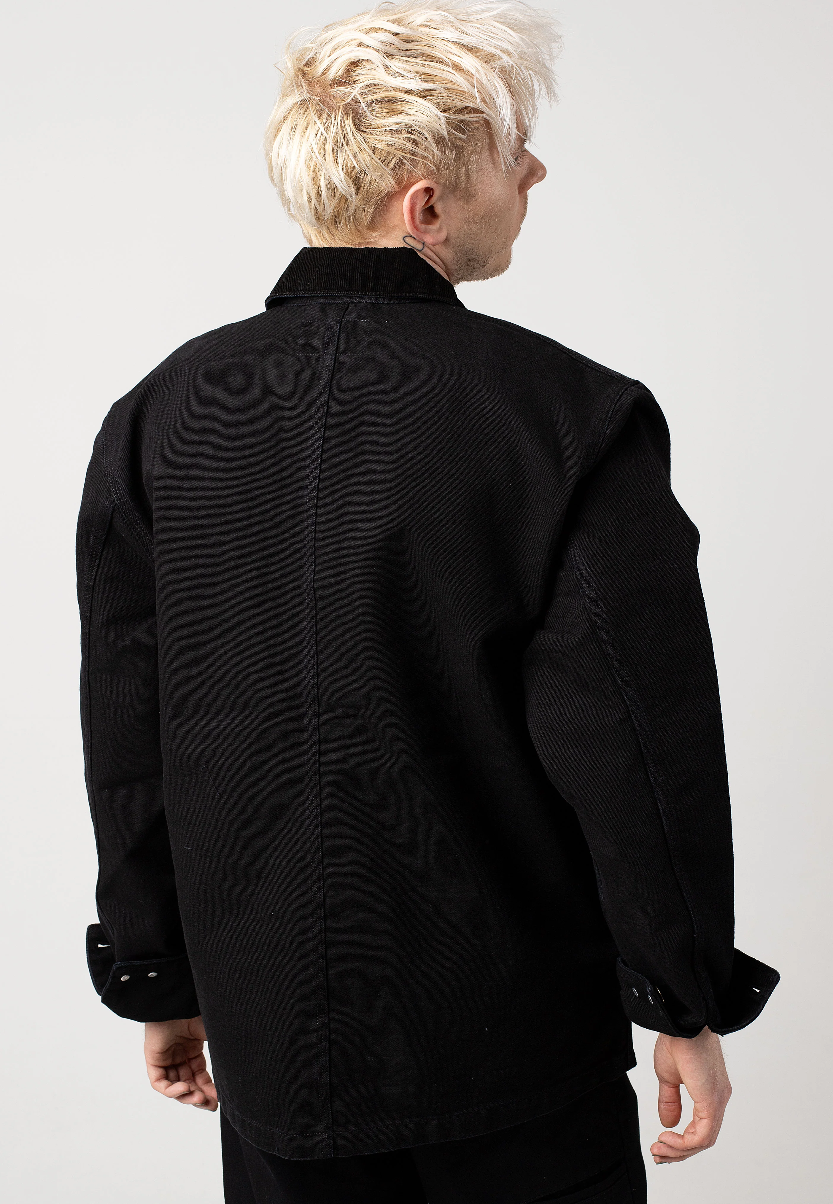 Carhartt WIP - Michigan Aged Canvas Black/Black - Jacket - Image 6