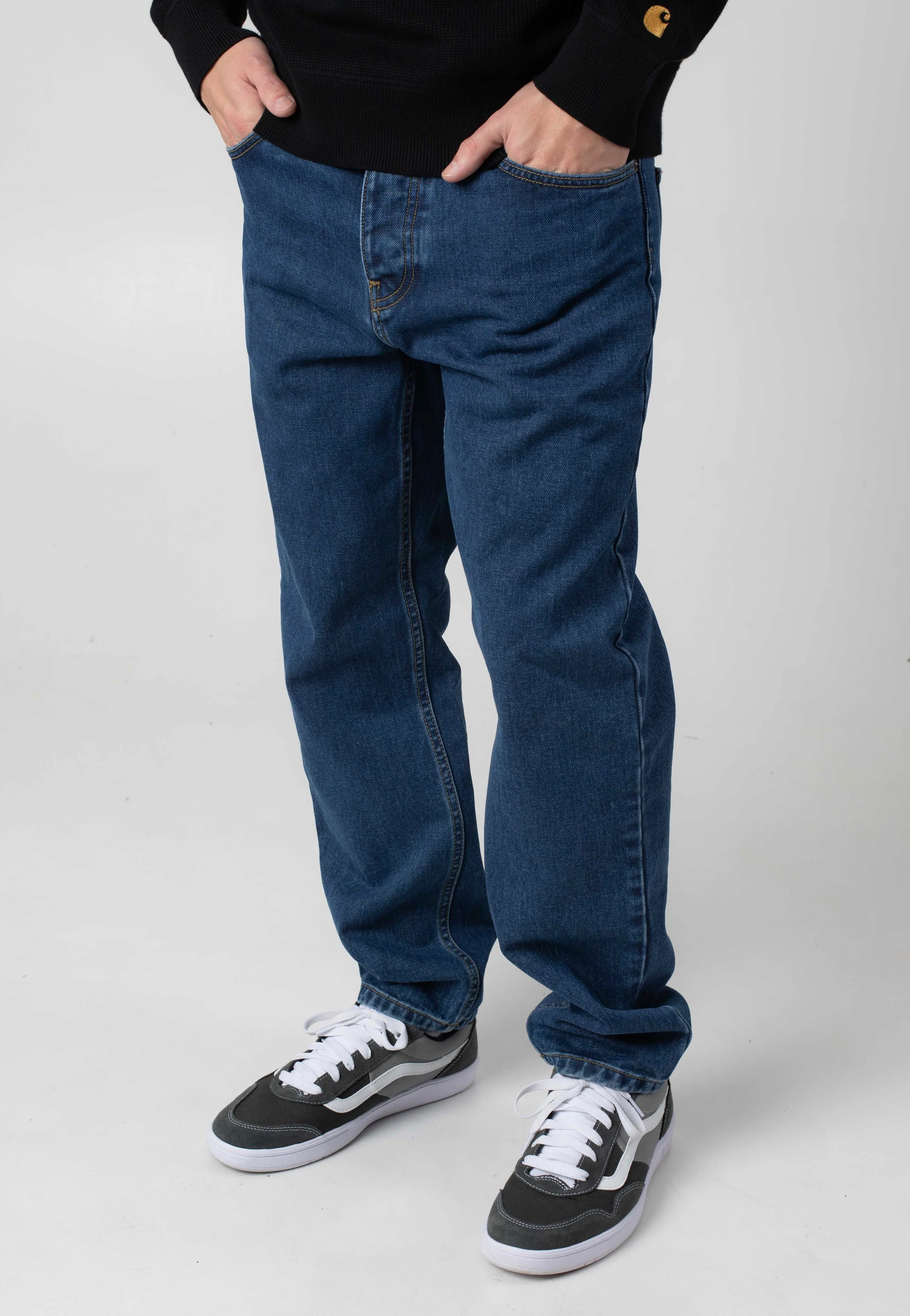 Carhartt WIP - Newel Stone Washed Blue - Pants - Image 4