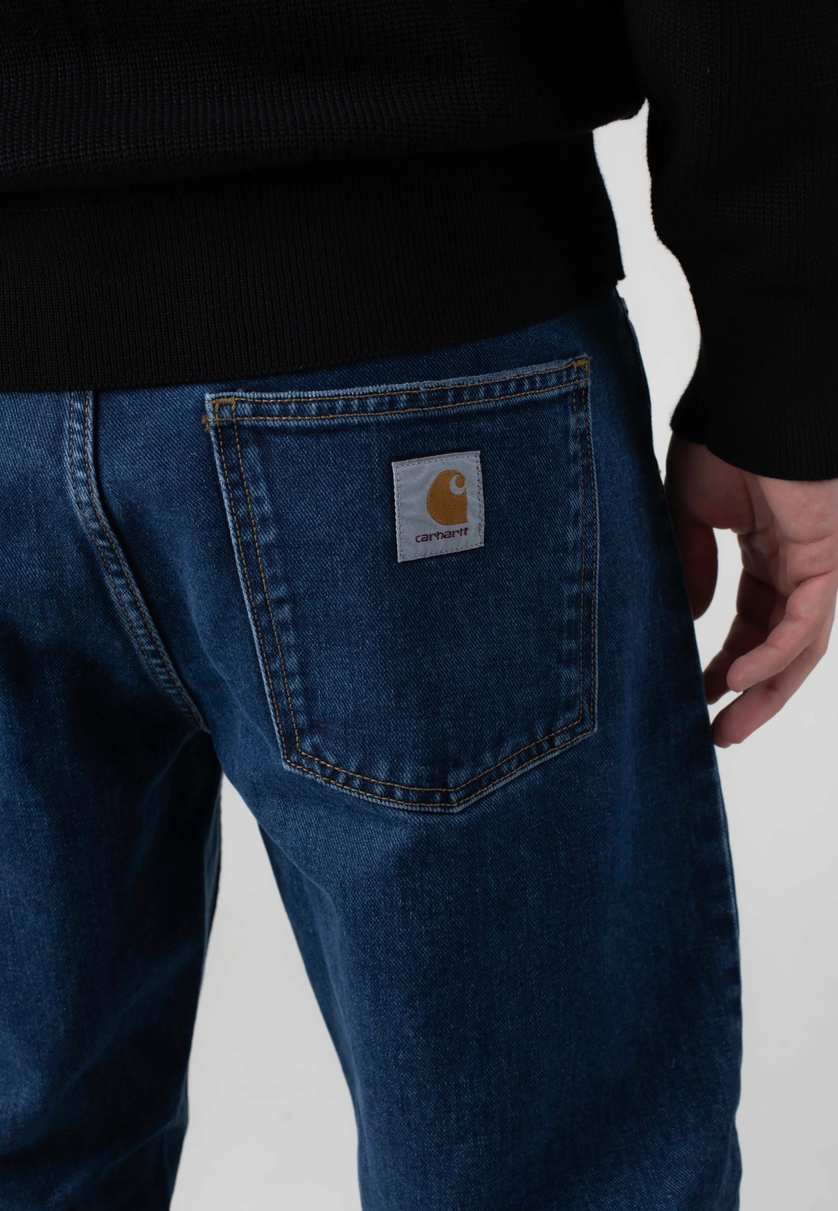 Carhartt WIP - Newel Stone Washed Blue - Pants - Image 7