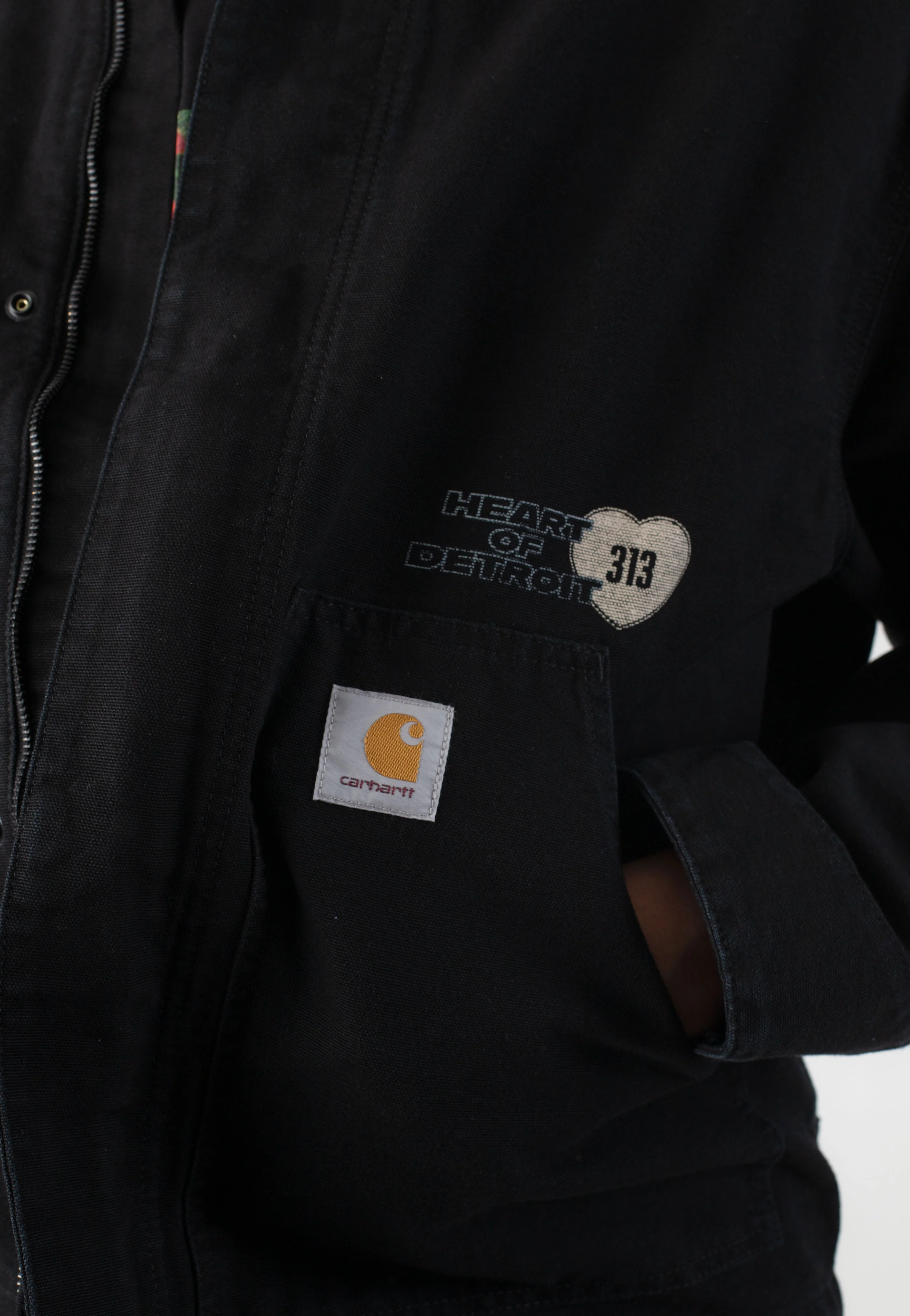 Carhartt WIP - OG Arcan Graphic Canvas Black/Black Heavy Stone Wash - Jacket - Image 3
