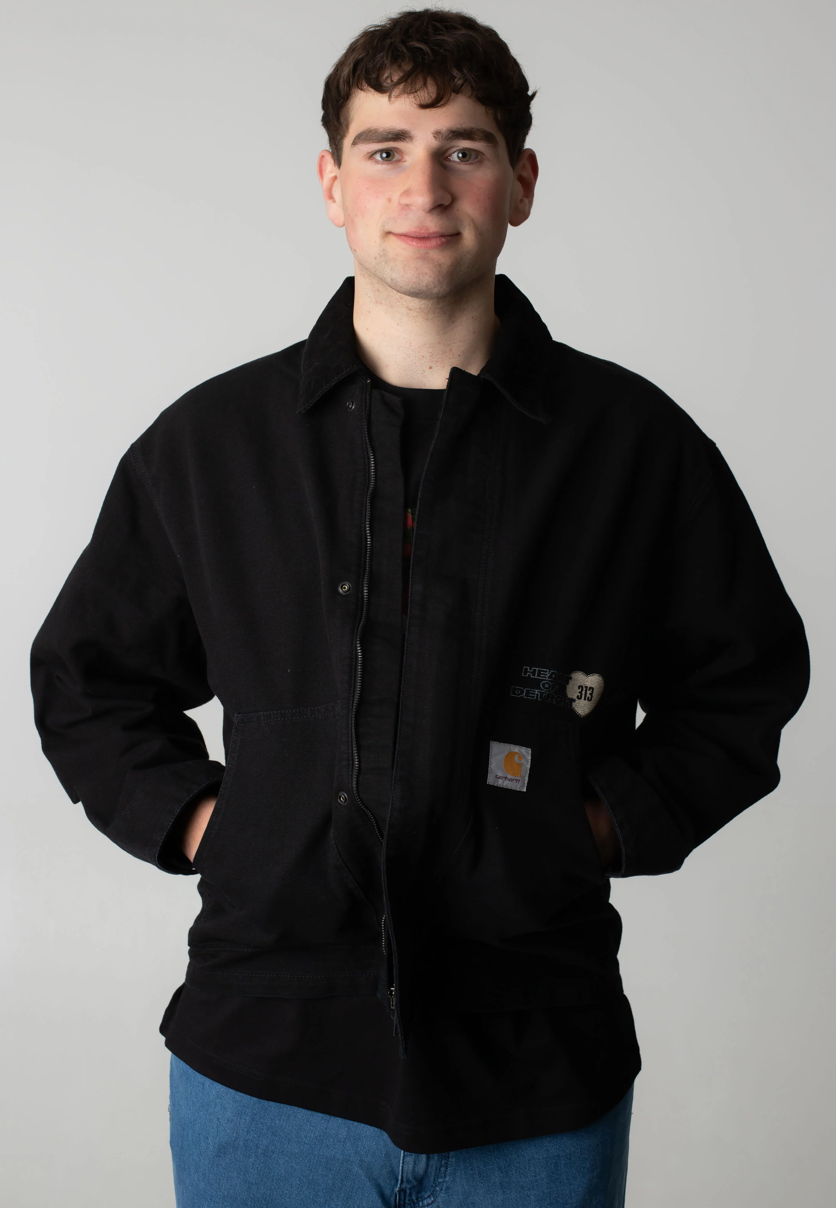 Carhartt WIP - OG Arcan Graphic Canvas Black/Black Heavy Stone Wash - Jacket - Image 4