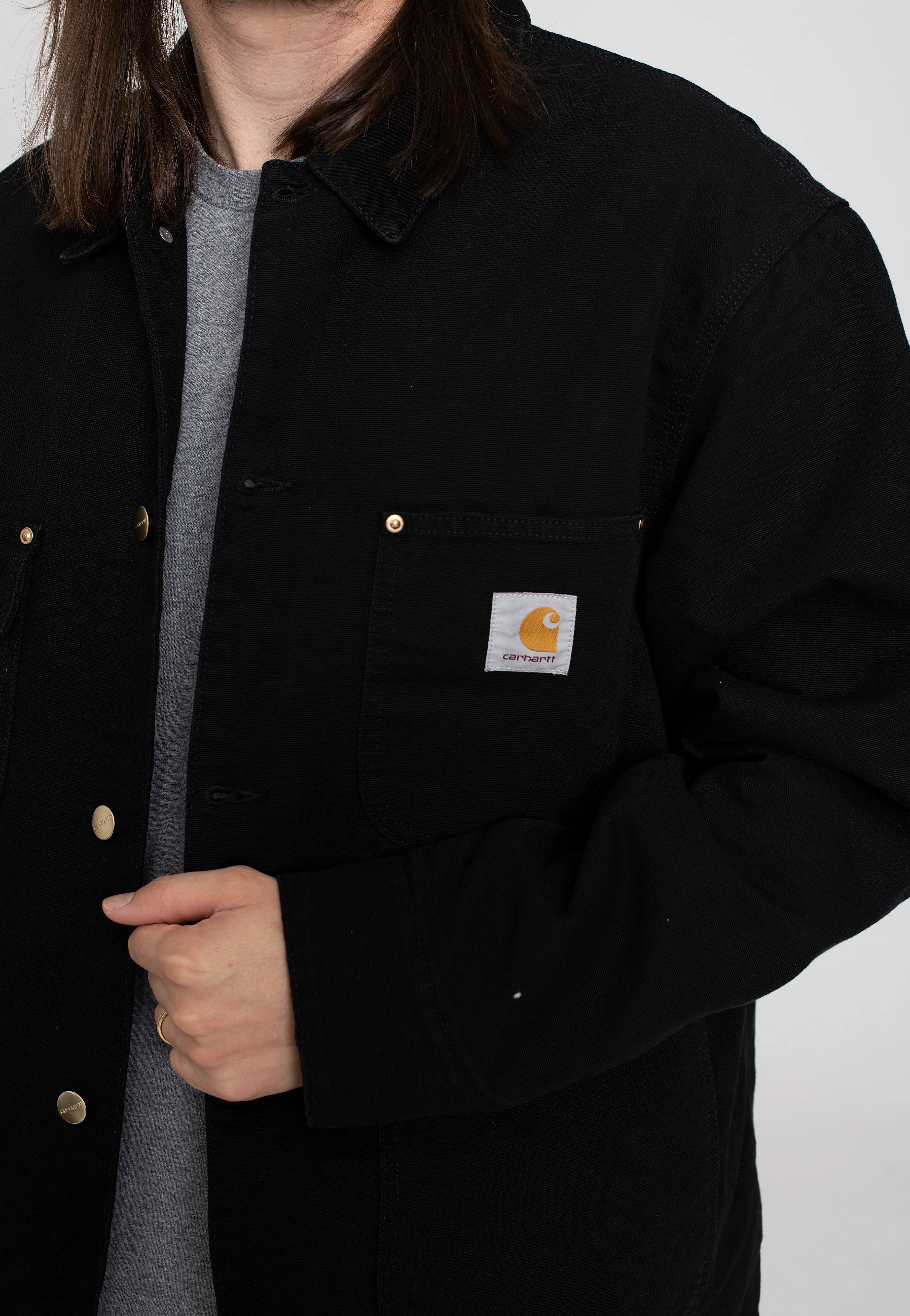 Carhartt WIP - Og Chore Aged Canvas Black/Black - Jacket - Image 2