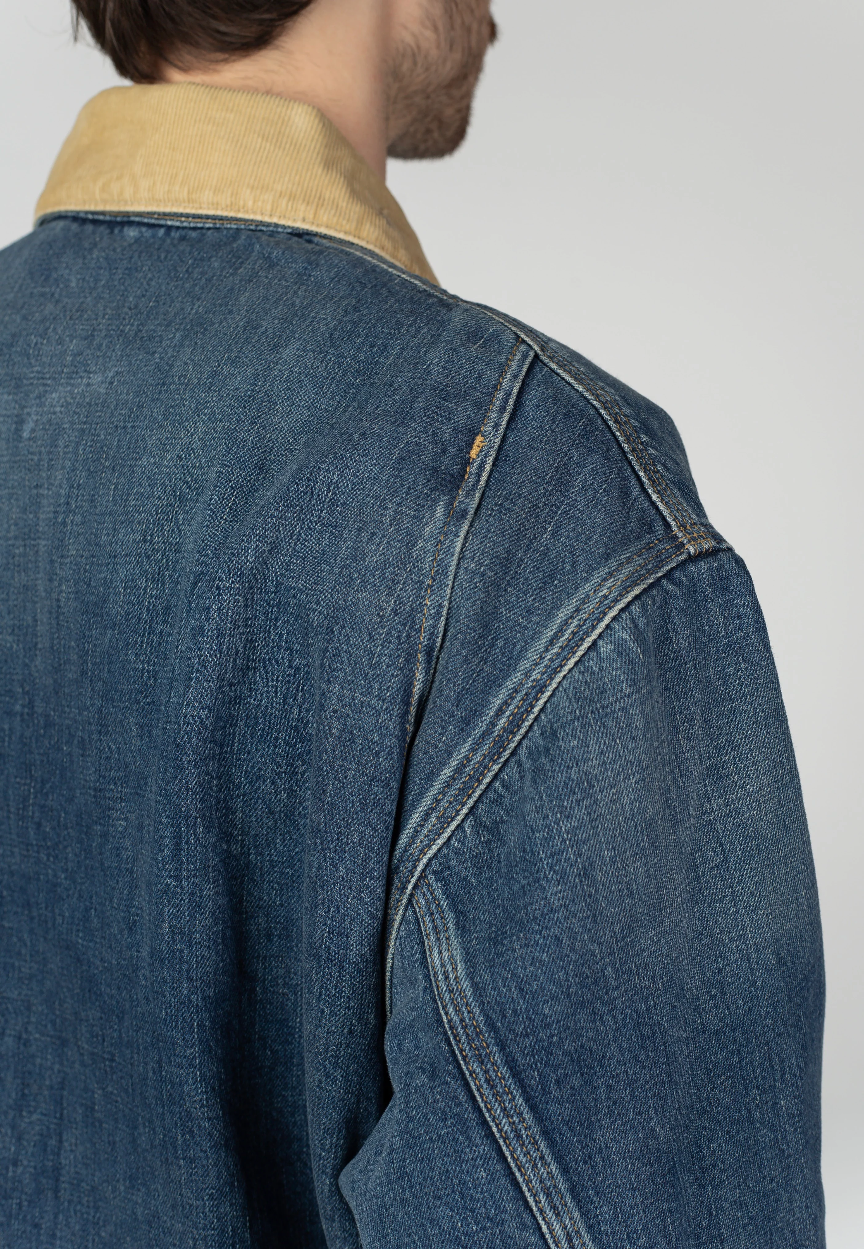 Carhartt WIP - OG Detroit Dark Used Wash Blue/Dusty H Brown - Jacket - Image 4