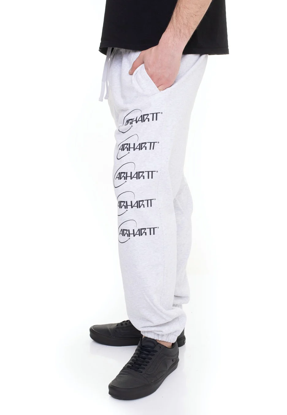 Carhartt WIP - Orbit Ash Heather/Dark Navy - Sweat Pants - Image 2