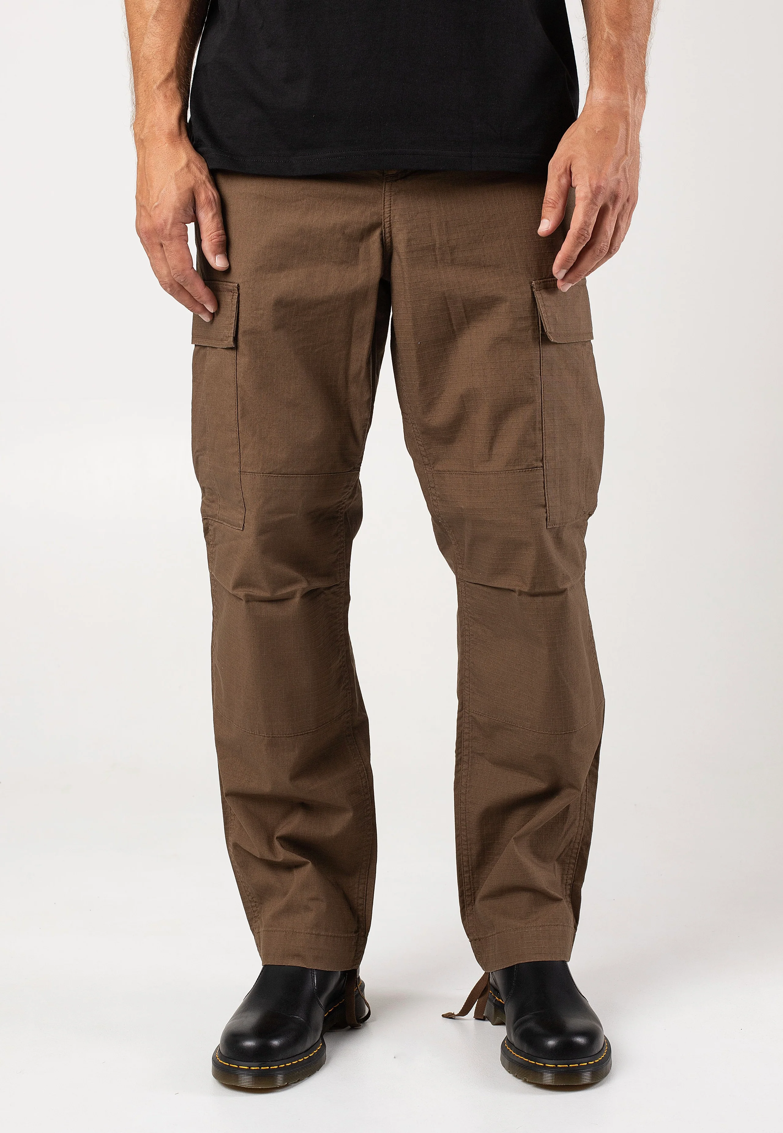 Carhartt WIP - Regular Cargo Rinsed Chocolate - Pants - Image 2