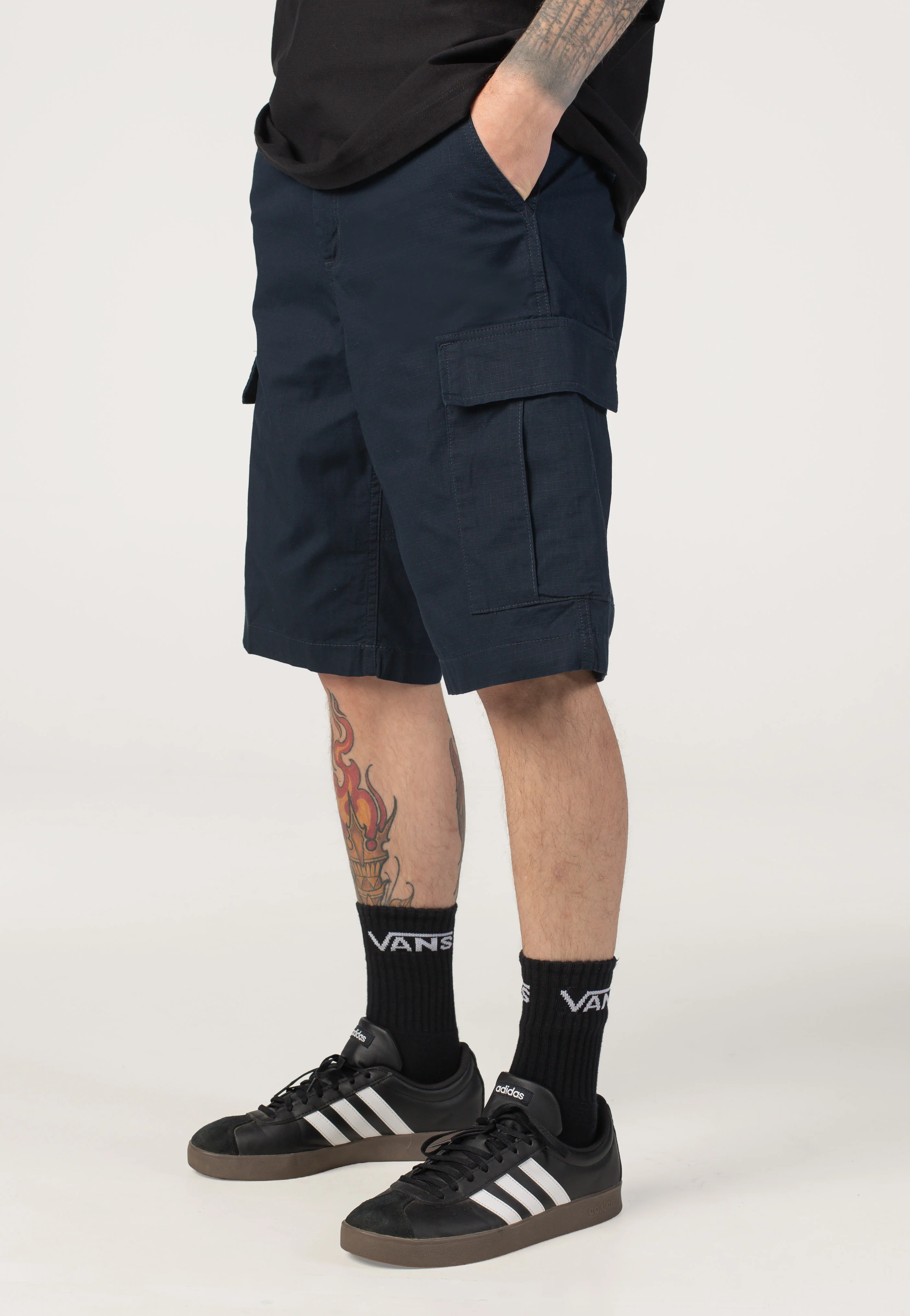 Carhartt WIP - Regular Cargo Rinsed Deep Night - Shorts - Image 8