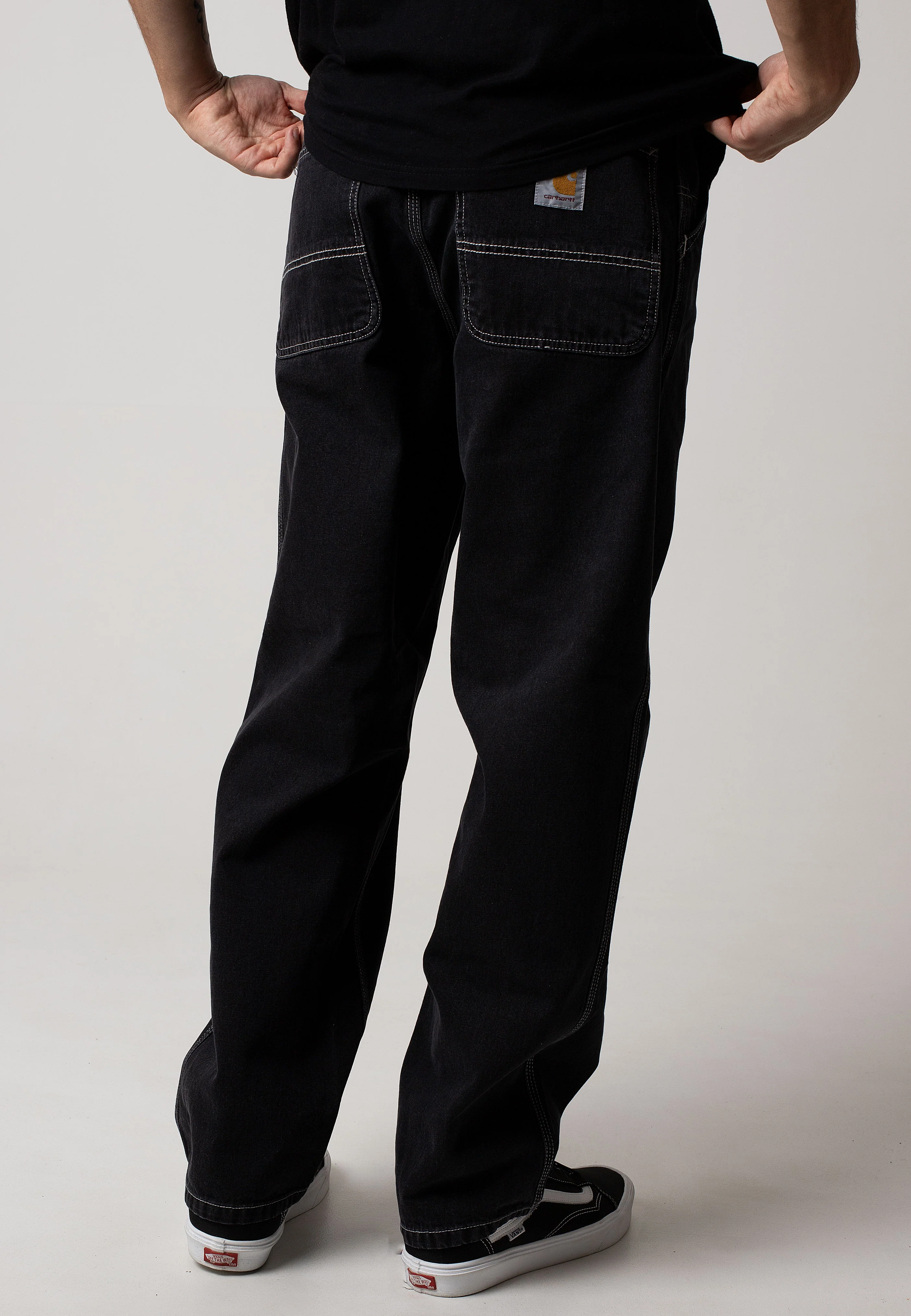 Carhartt WIP - Simple Stone Washed Black - Jeans - Image 6