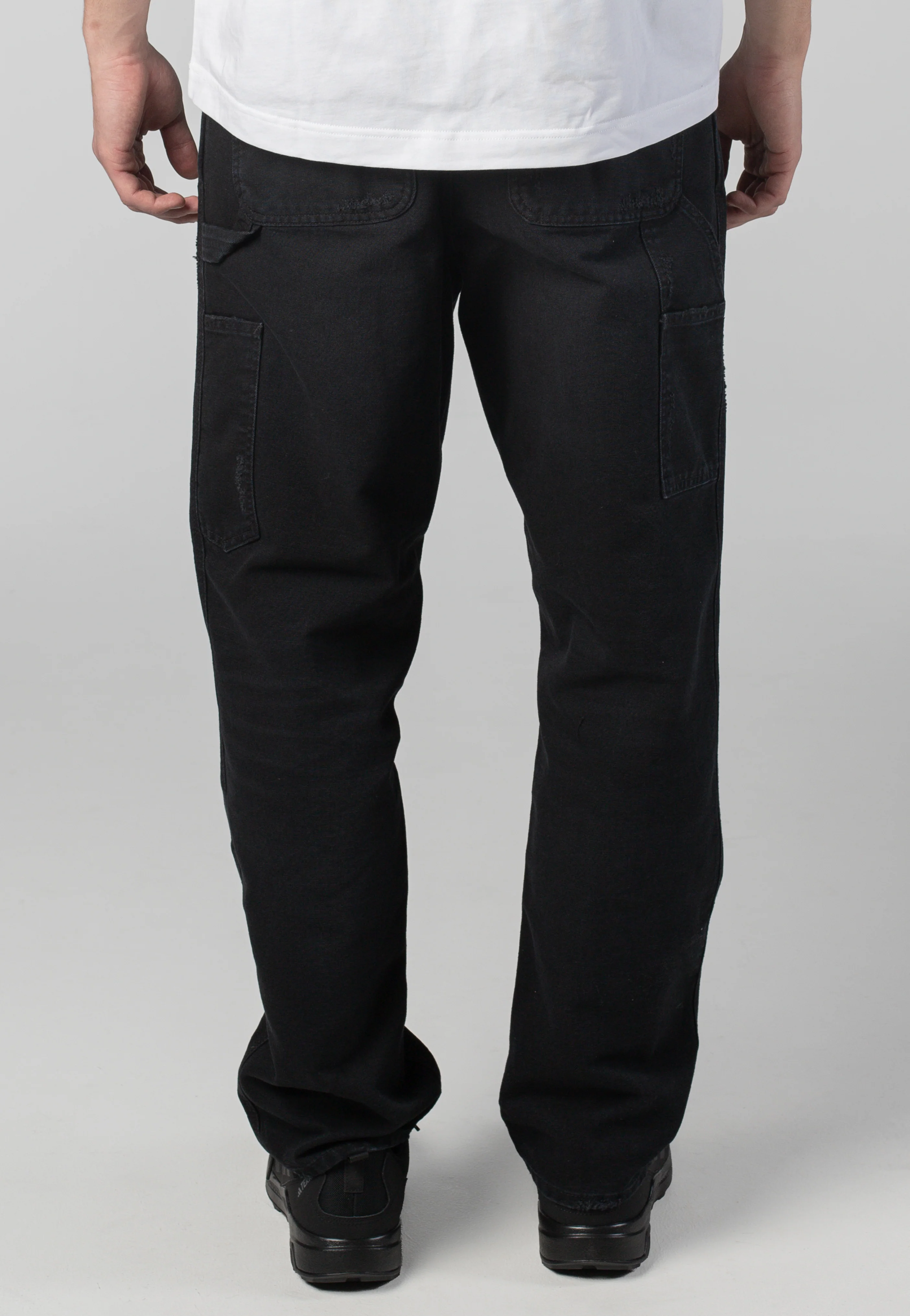 Carhartt WIP - Single Knee Grind Wash Black - Pants - Image 4
