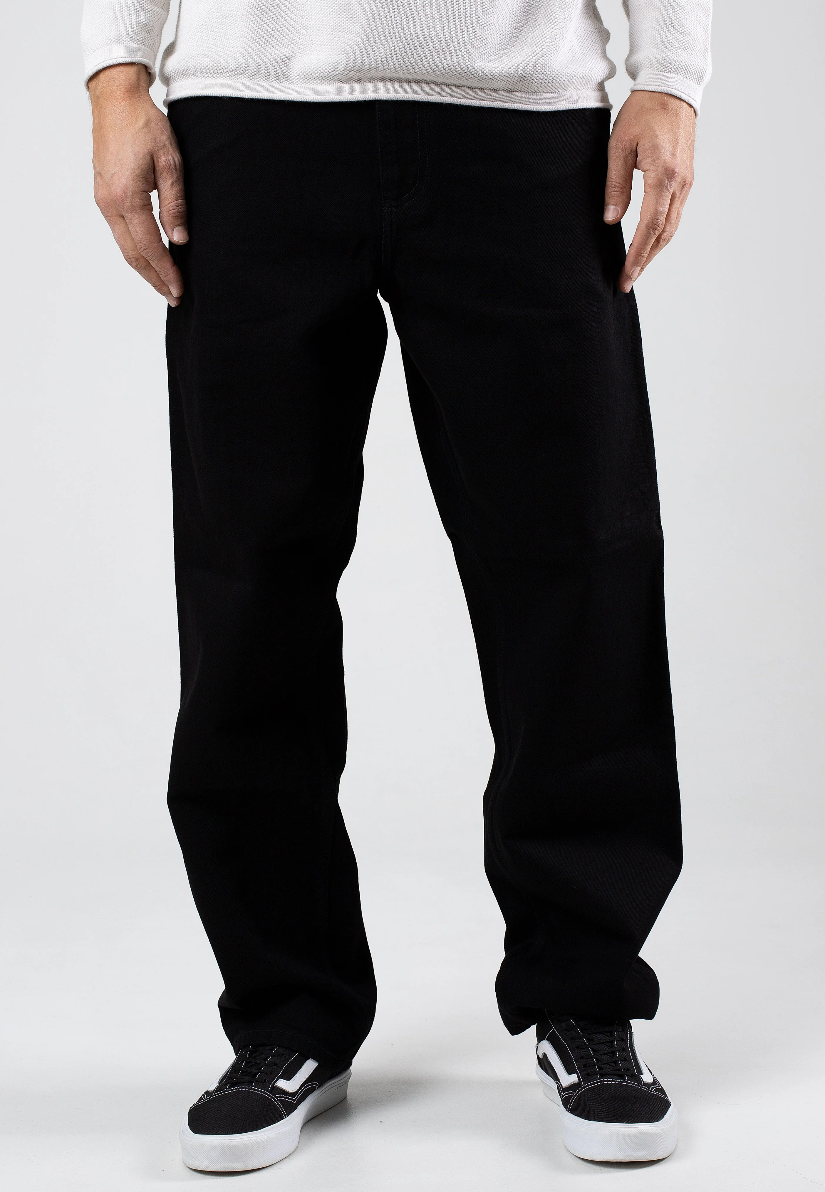 Carhartt WIP - Single Knee Rinsed Black - Jeans