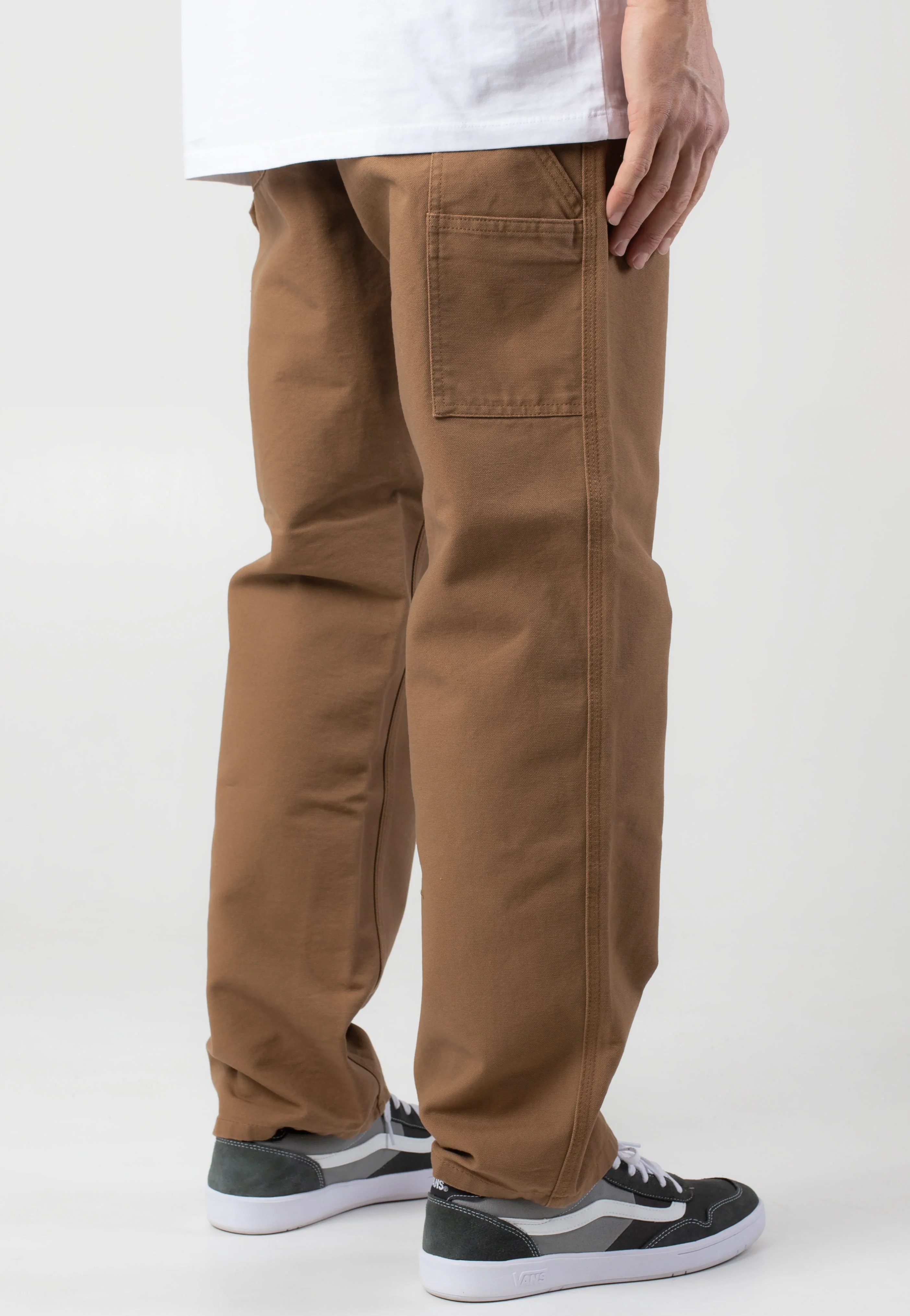 Carhartt WIP - Single Knee Rinsed Hamilton Brown - Pants - Image 5